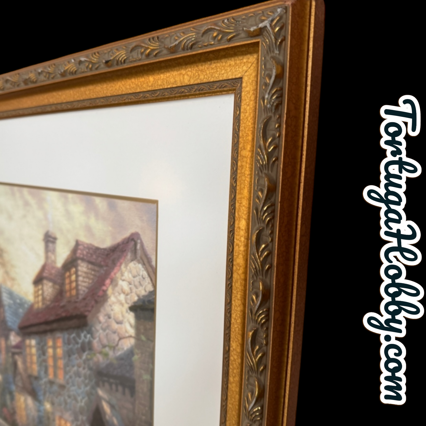 Cobblestone Brooke - Thomas Kinkade Limited Edition Offset Lithograph on Canvas