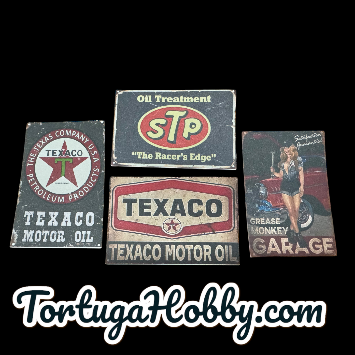 Miniature Garage Signs for Your Diorama, Train Layout or More!