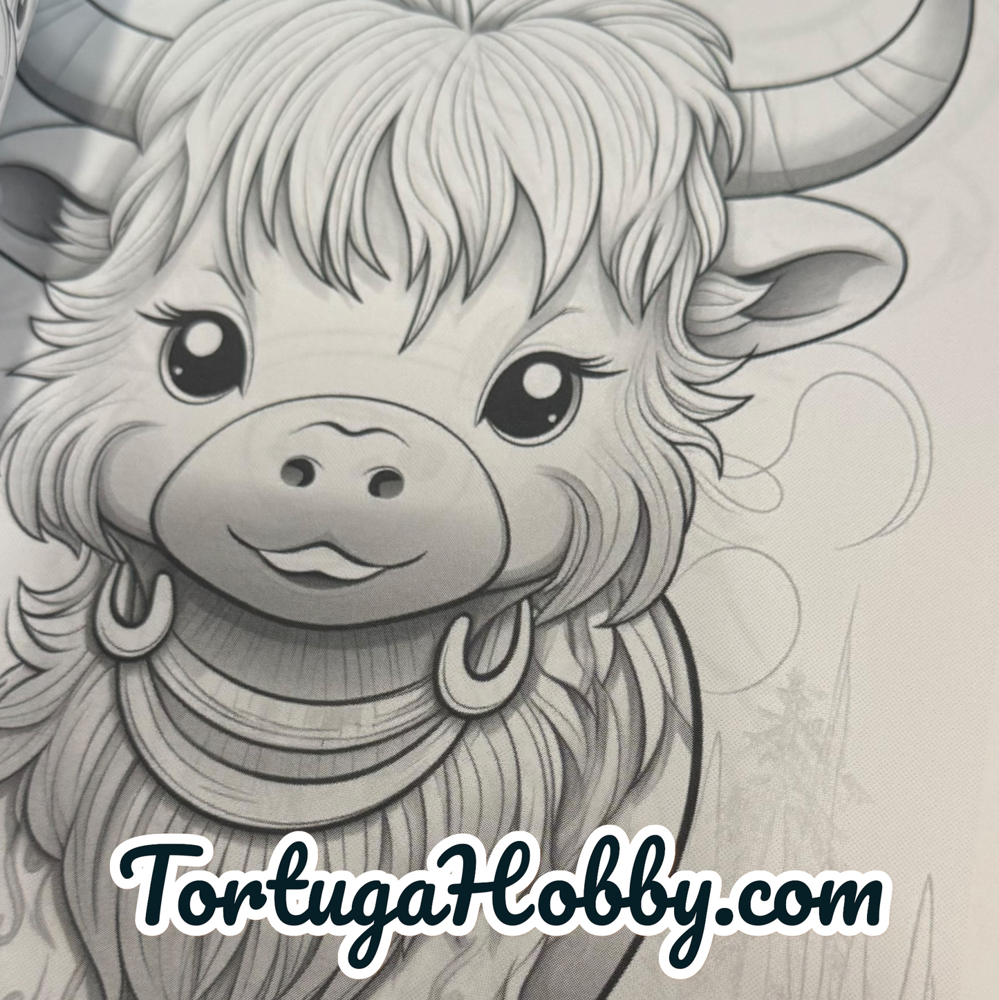 Adorable Kawaii Cows - Adult Coloring Book. 100+ Pages.