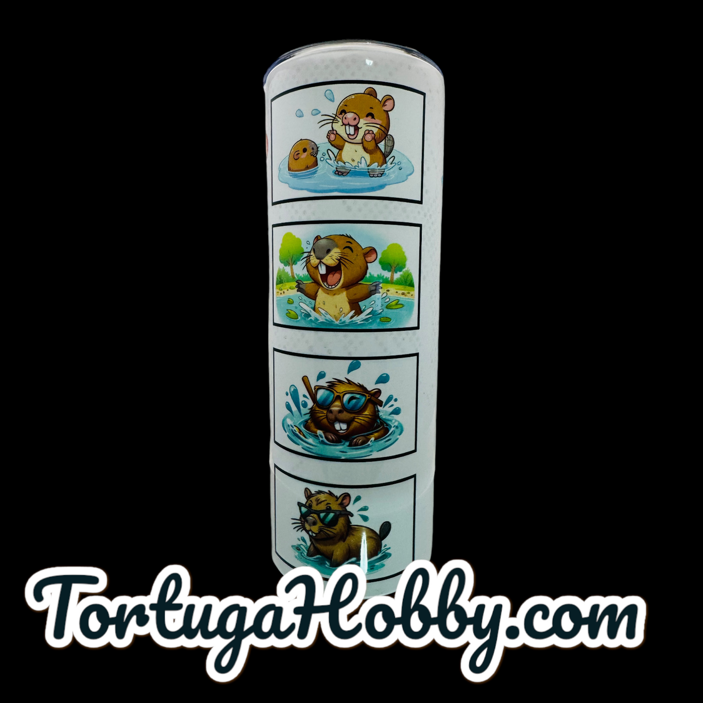 Tumblers - Capybaras - Thin Stainless Steel 20oz Tumbler