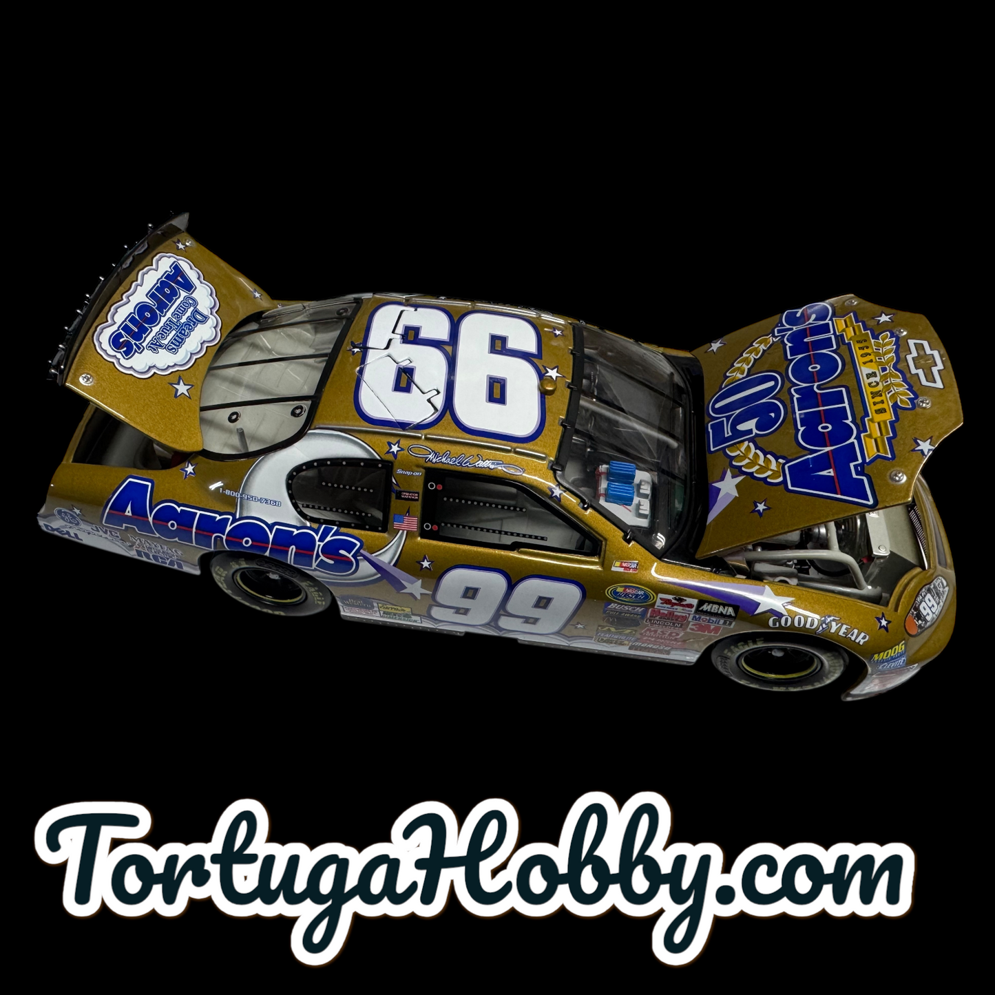Action Racing NASCAR #99 Michael Waltrip Limited Edition Aaron’s 1:24 Scale