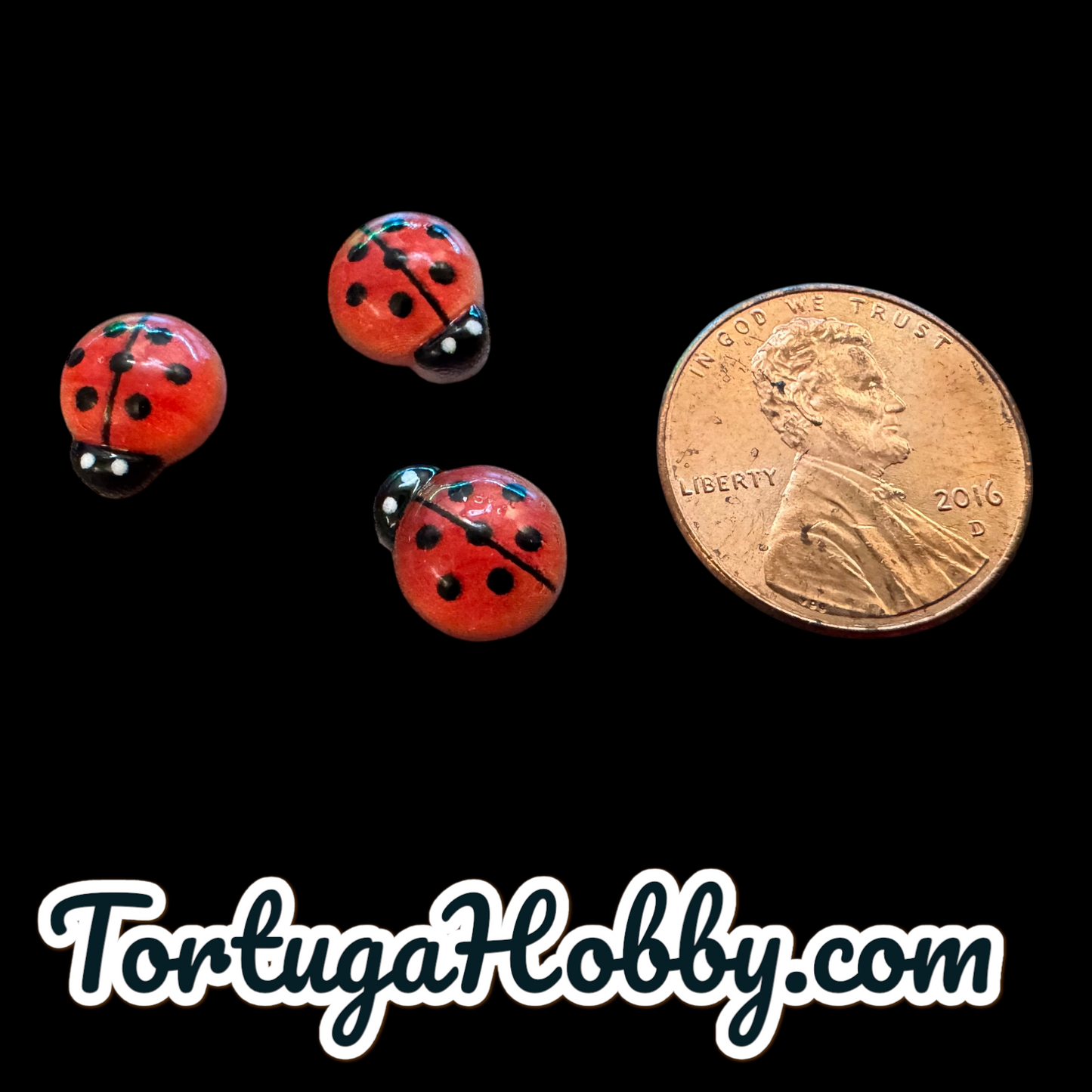 Unique Lady Bug Counters for CCG, TCG, Role-Playing and more - All in Glass Tube Set - Make Your Next Game Night Unique
