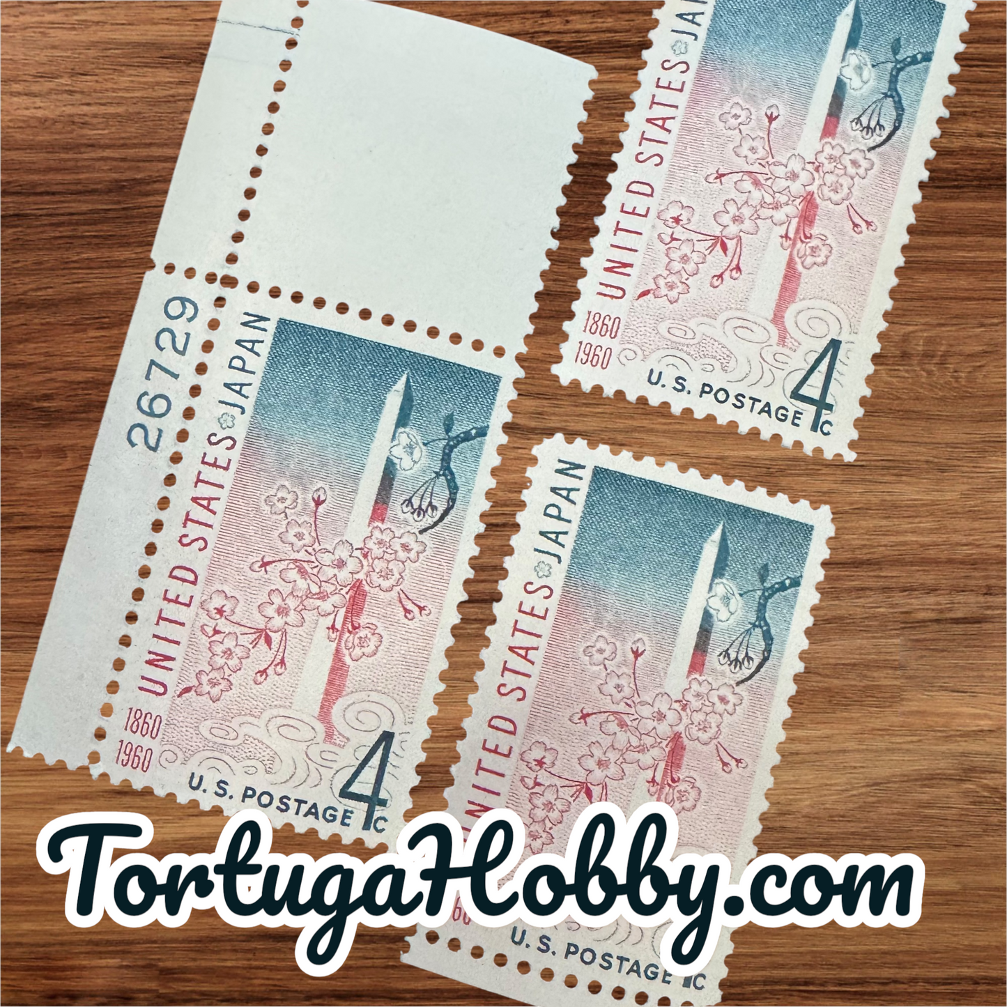 1960 - 100th anniversary of the Treaty of Amity and Commerce between the U.S. and Japan - 4 Cent Stamp - Scott #1158