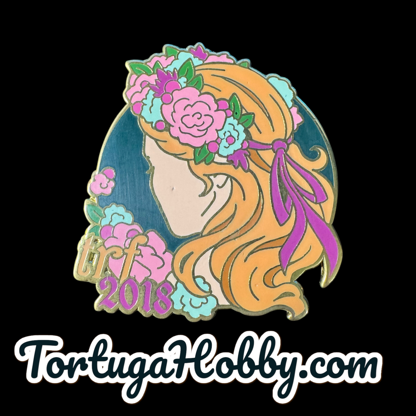 2018 - Texas Renaissance Festival Pin - Braided Hair Festival Bound