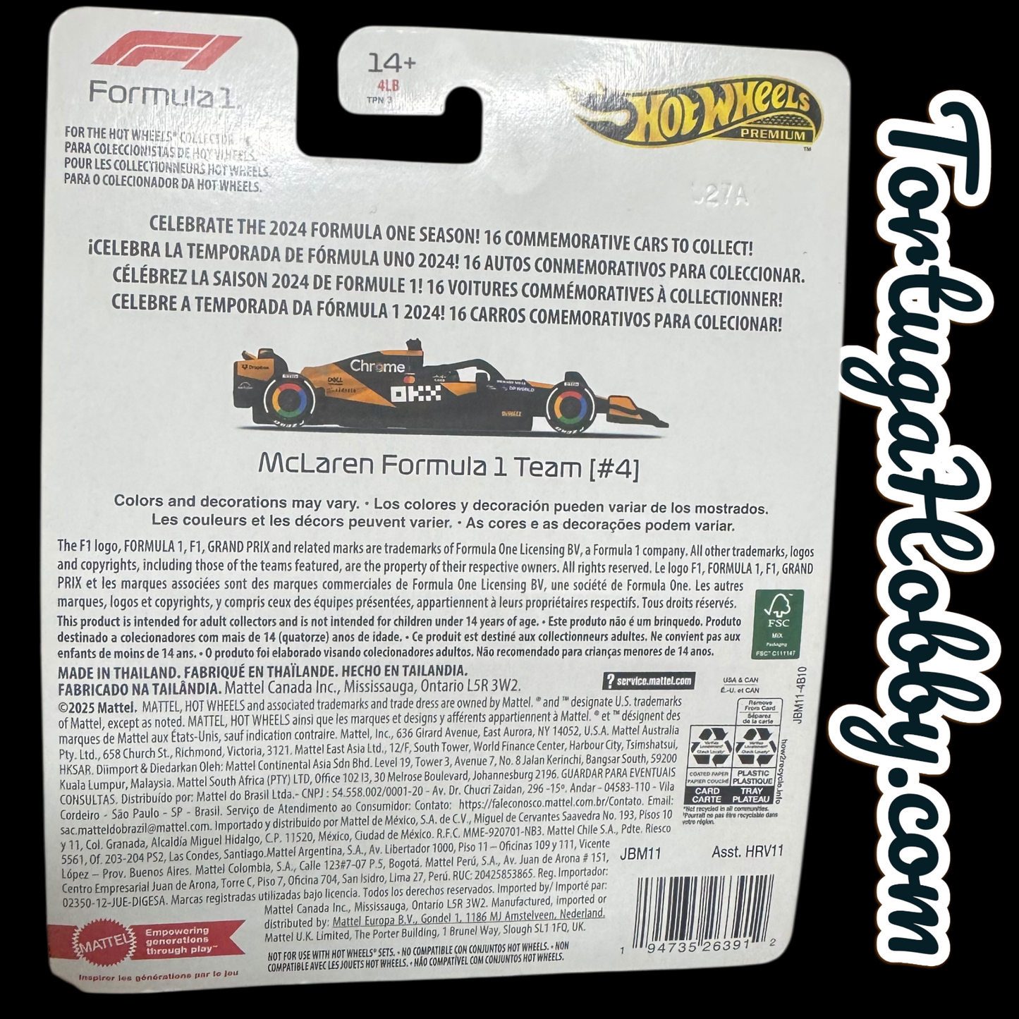 2024 - Hot Wheels - Premium McLaren Formula 1 Team #4