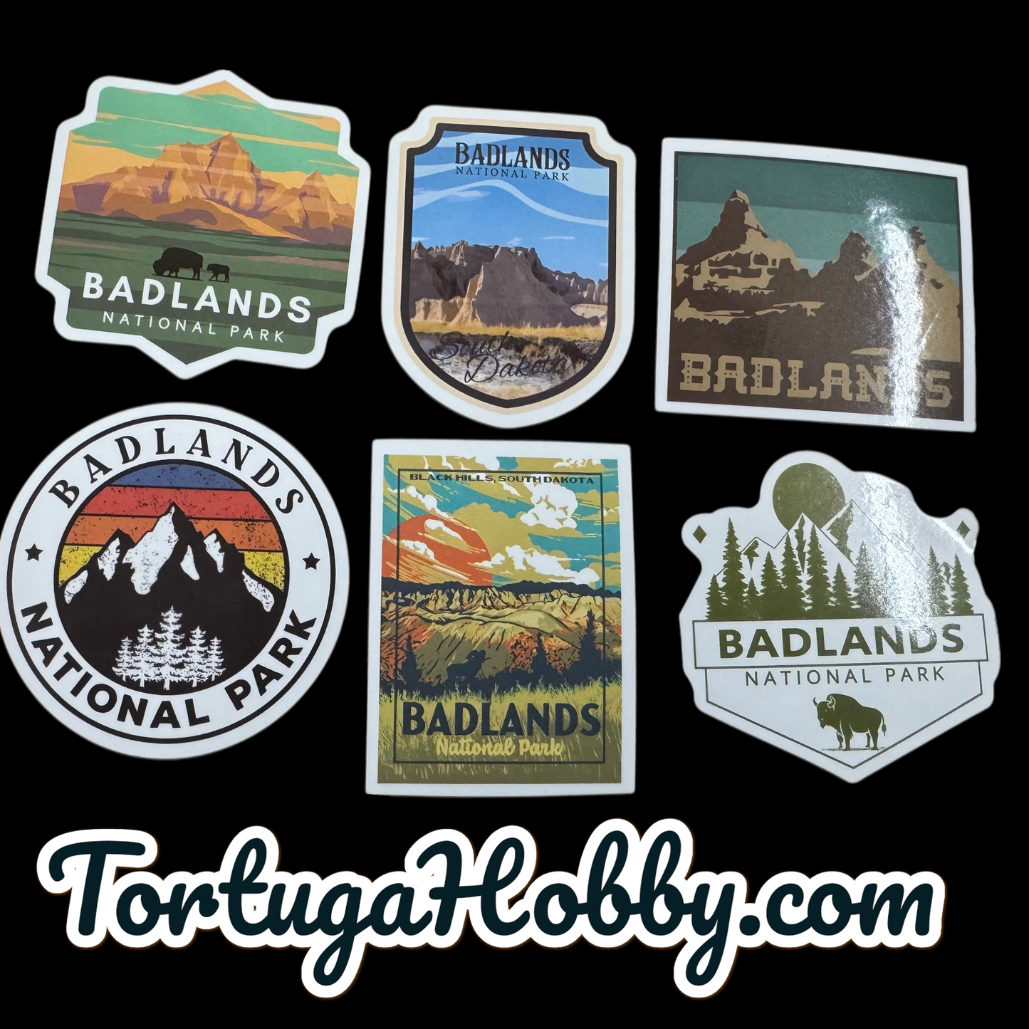 Badlands National Park 25 Sticker Pack - North Dakota