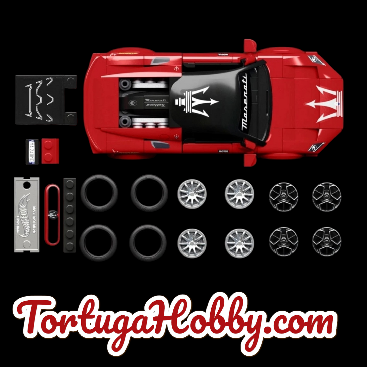 2025 - Hot Wheels 1:43 Maserati Brick Shop - With Exclusive 1:64 Red Maserati