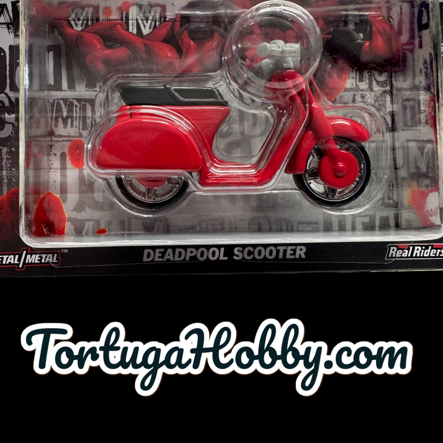 2024 Hot Wheels Premium Pop Culture - Deadpool Scooter 1:64 Scale.
