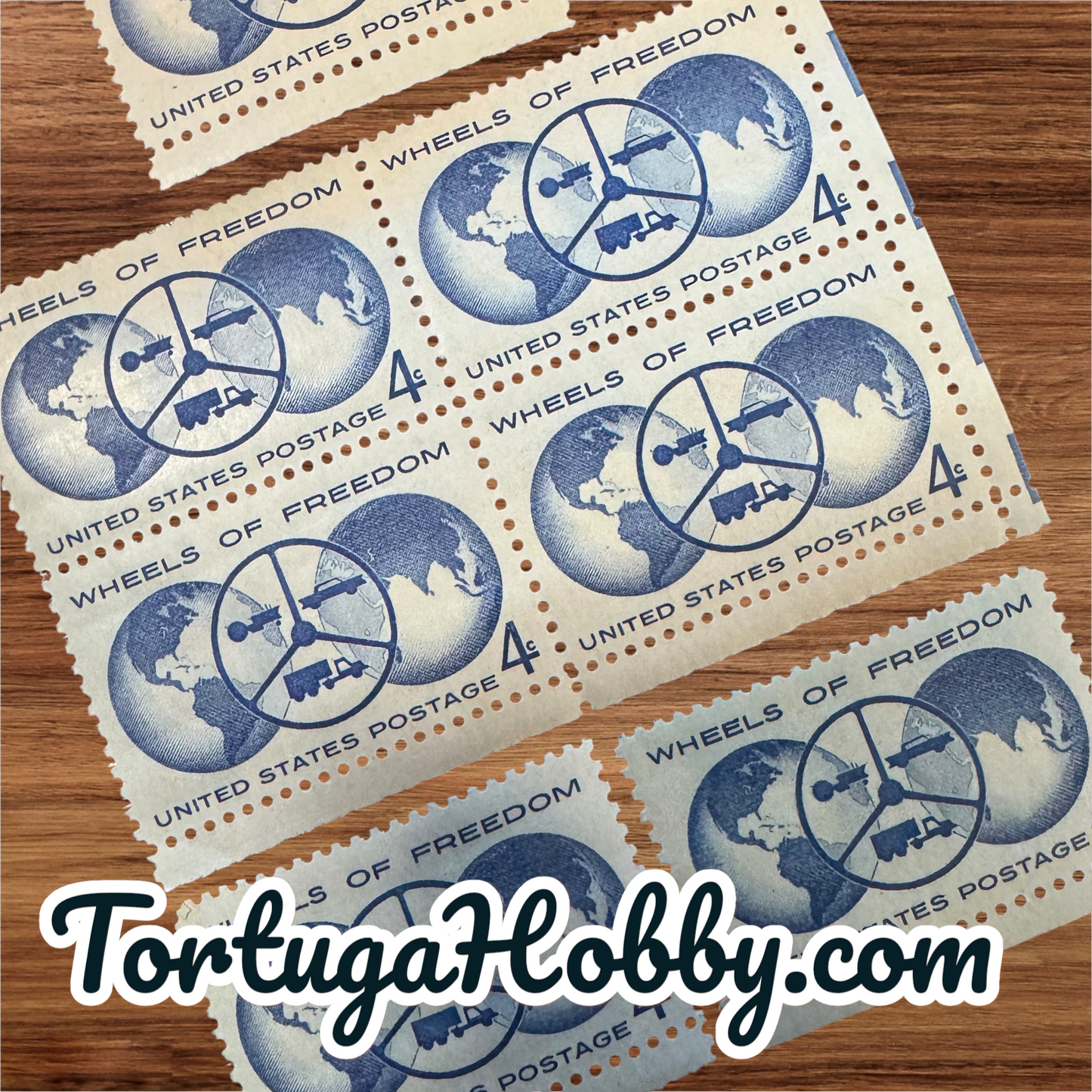 1960 - Wheels Of Freedom - Scott #1162 - 4 Stamp Collection
