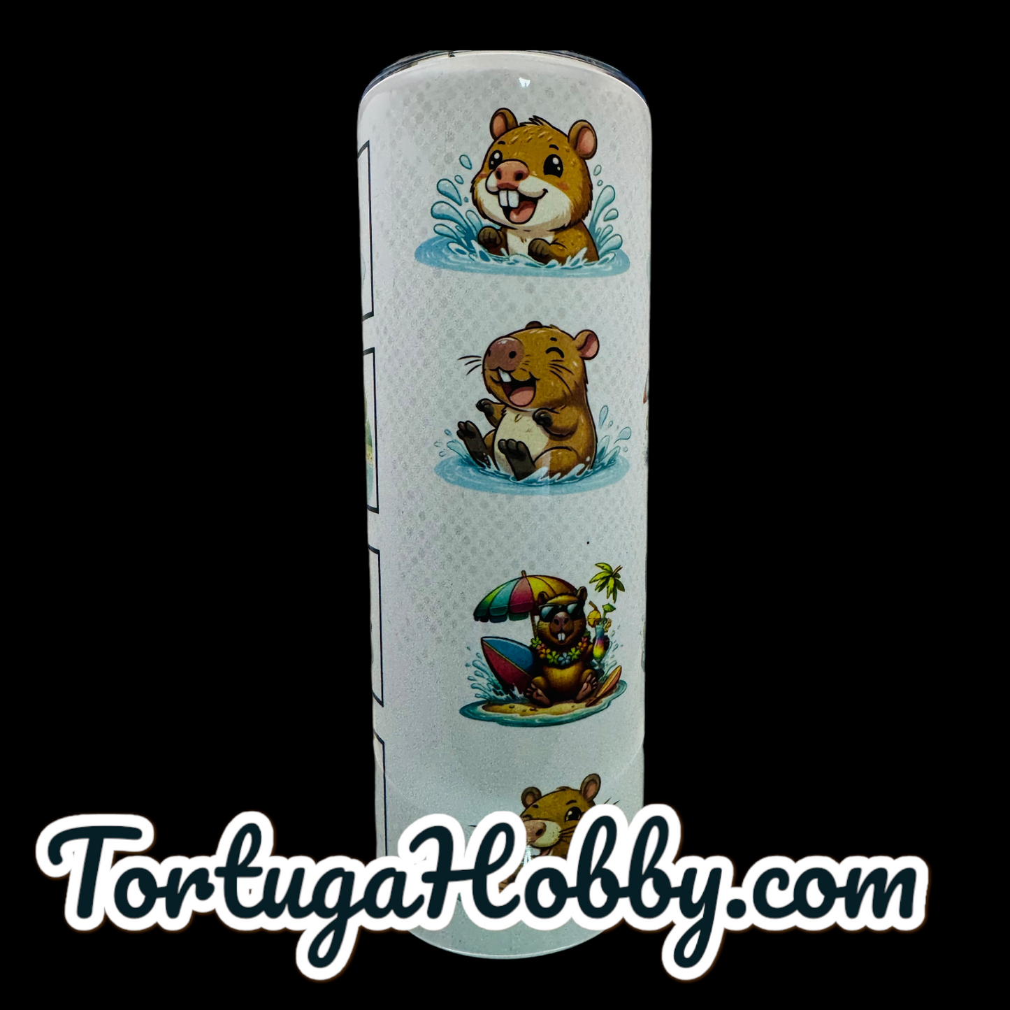 Tumblers - Capybaras - Thin Stainless Steel 20oz Tumbler