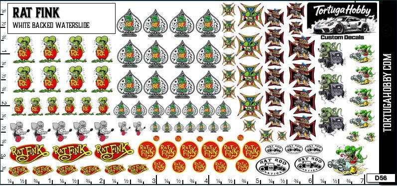 Rat Fink Hot Rod/Sponsorship Decals - Models, Pine Cars, Derby, R/C Water Slide
