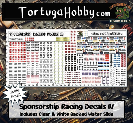 Racing Sponsorship Decals IV - Models Cars & Derby - Various Scales