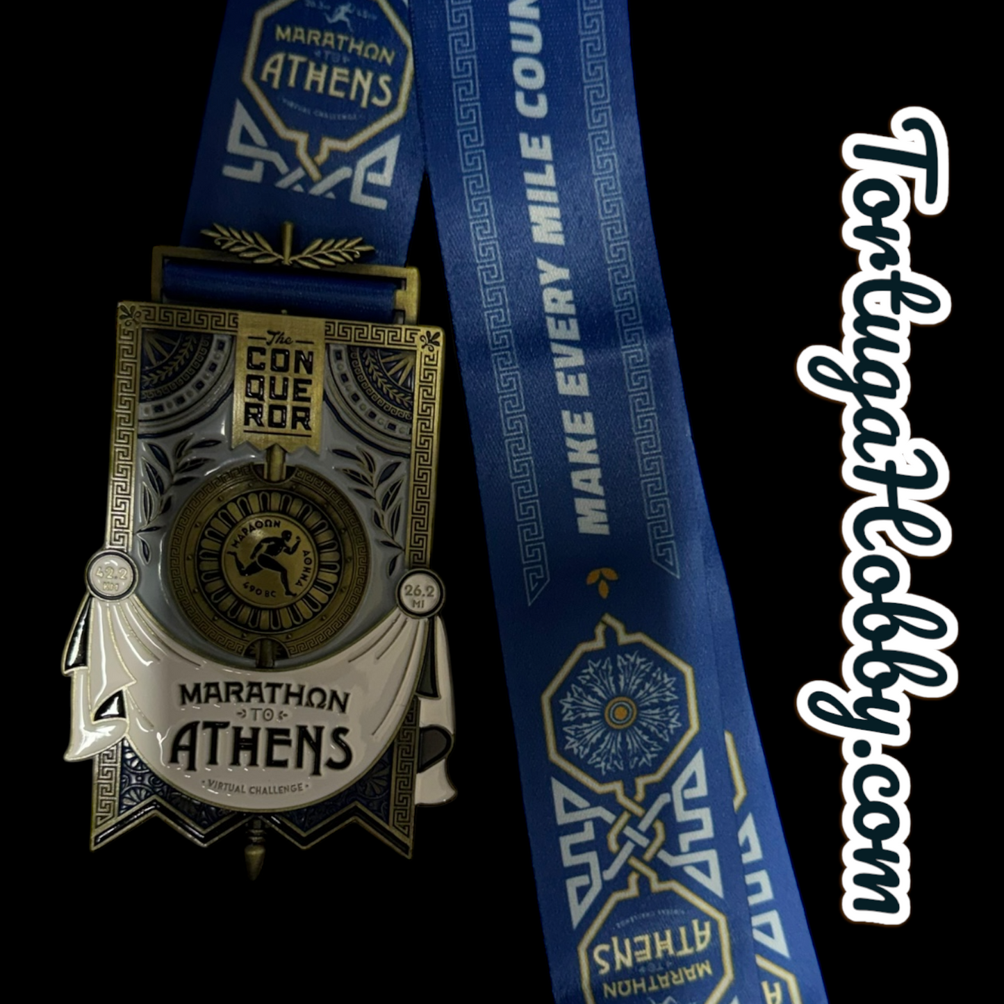 The Conqueror- Athens Greece - High Quality Finishers Medal.
