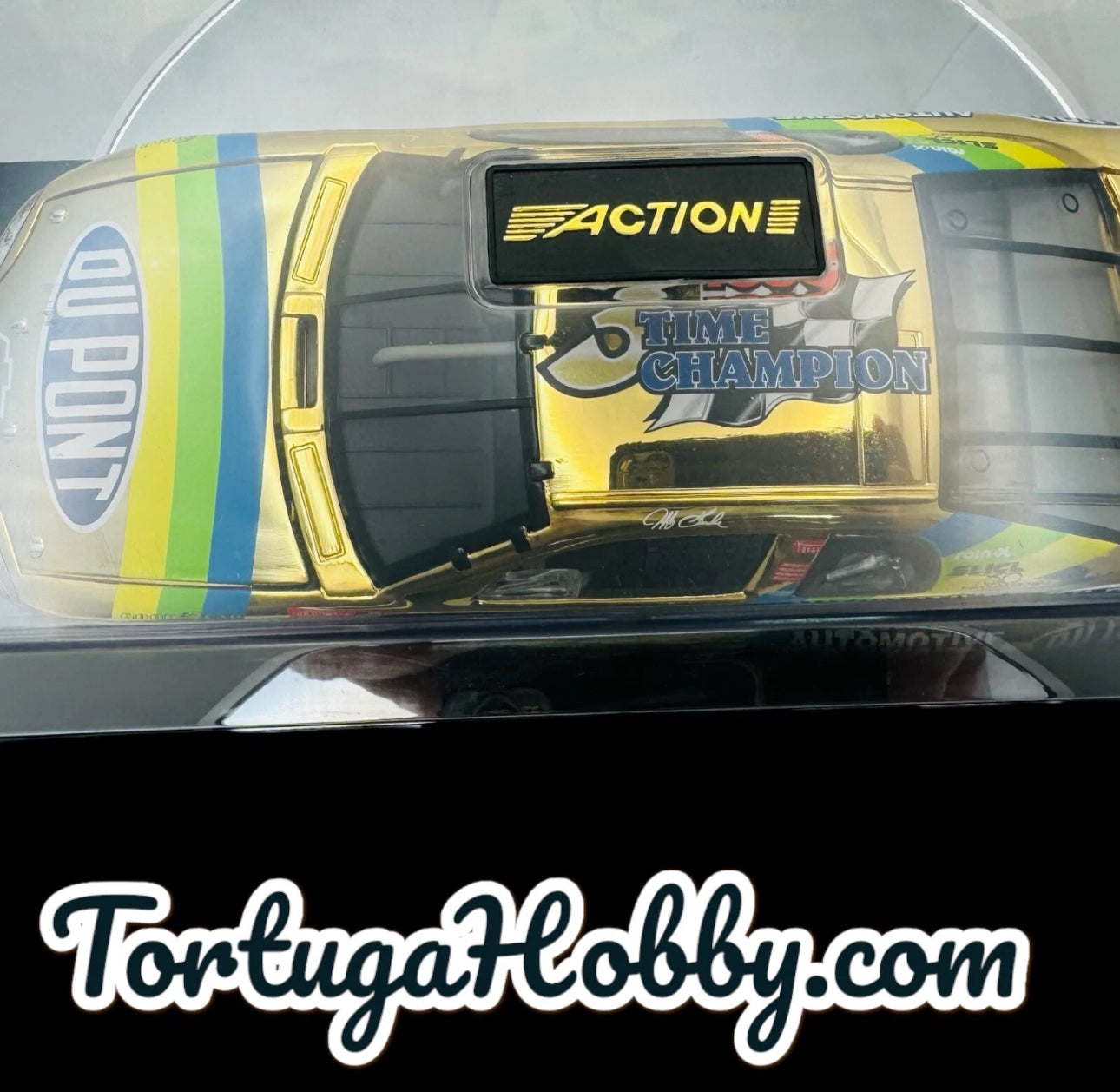 1:24 ACTION 1998 #24 DUPONT 24K GOLD CHROME 3X TIME CHAMPION JEFF GORDON MIB