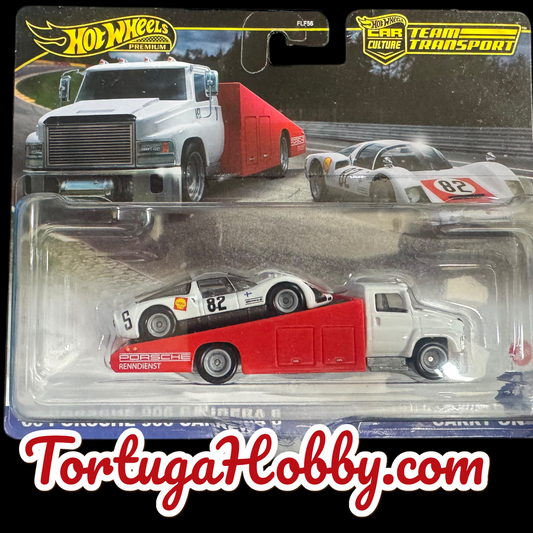 2020 - Hot Wheels Car Culture Team Transport Porsche 906 Carrera 6 With Carry On