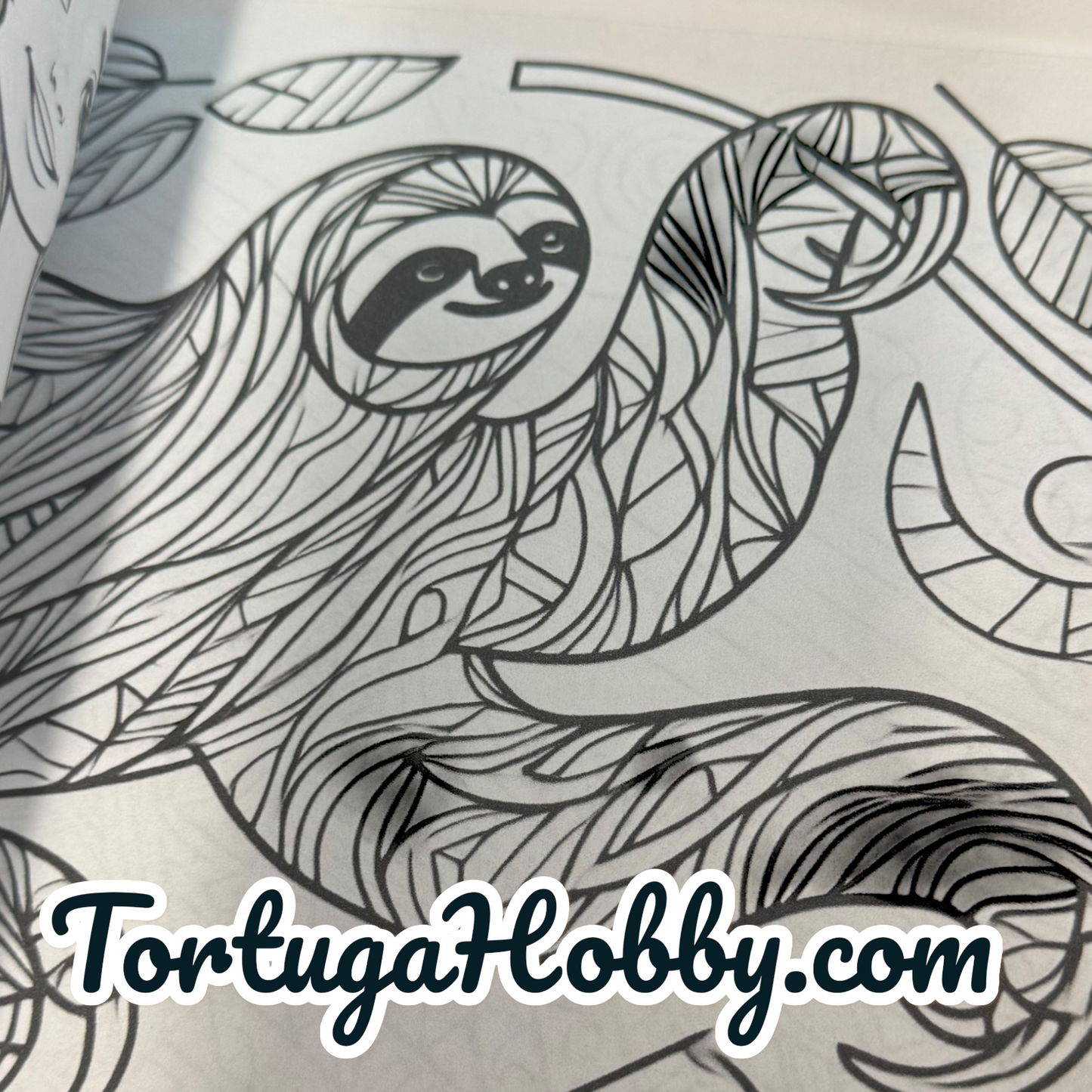 The Book Of Sloth - Adult Coloring Book -  Coloring Book. 100+ Pages.