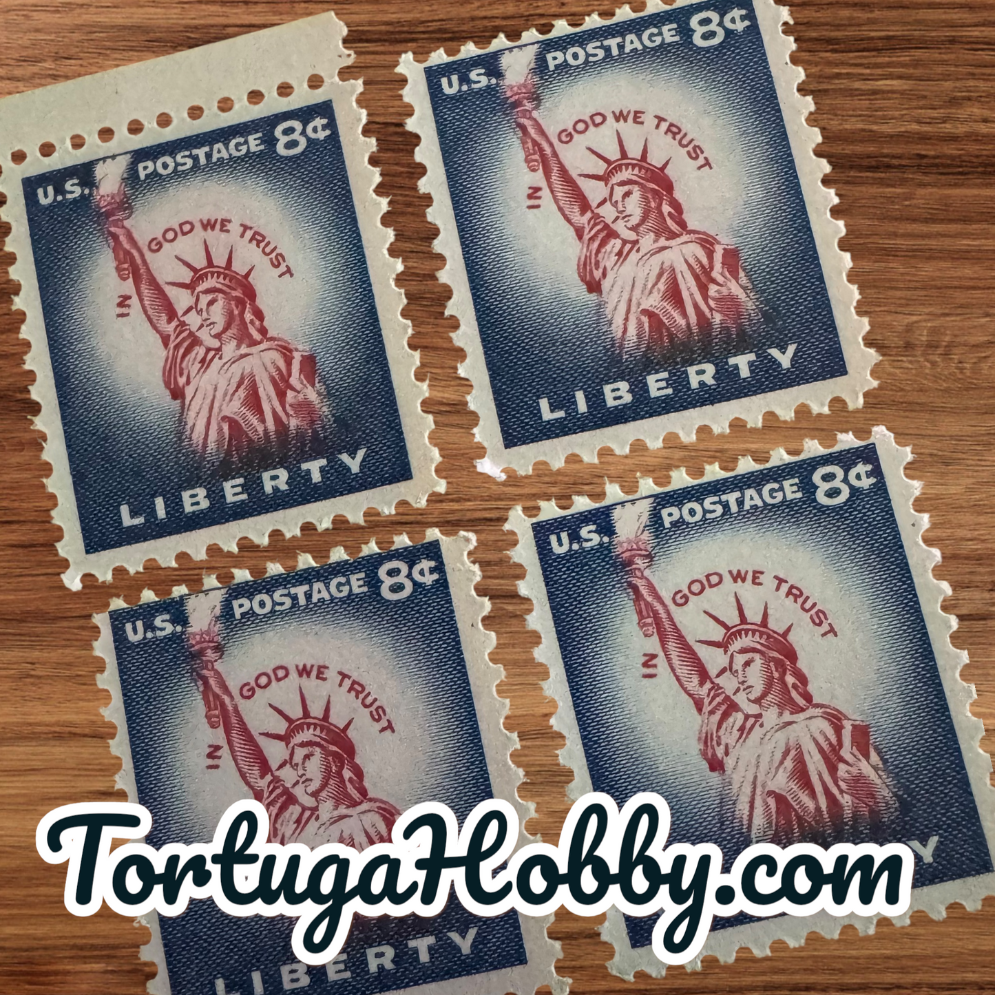 1954 - Statue Of Liberty From Liberty Series - 8 Cent Stamp