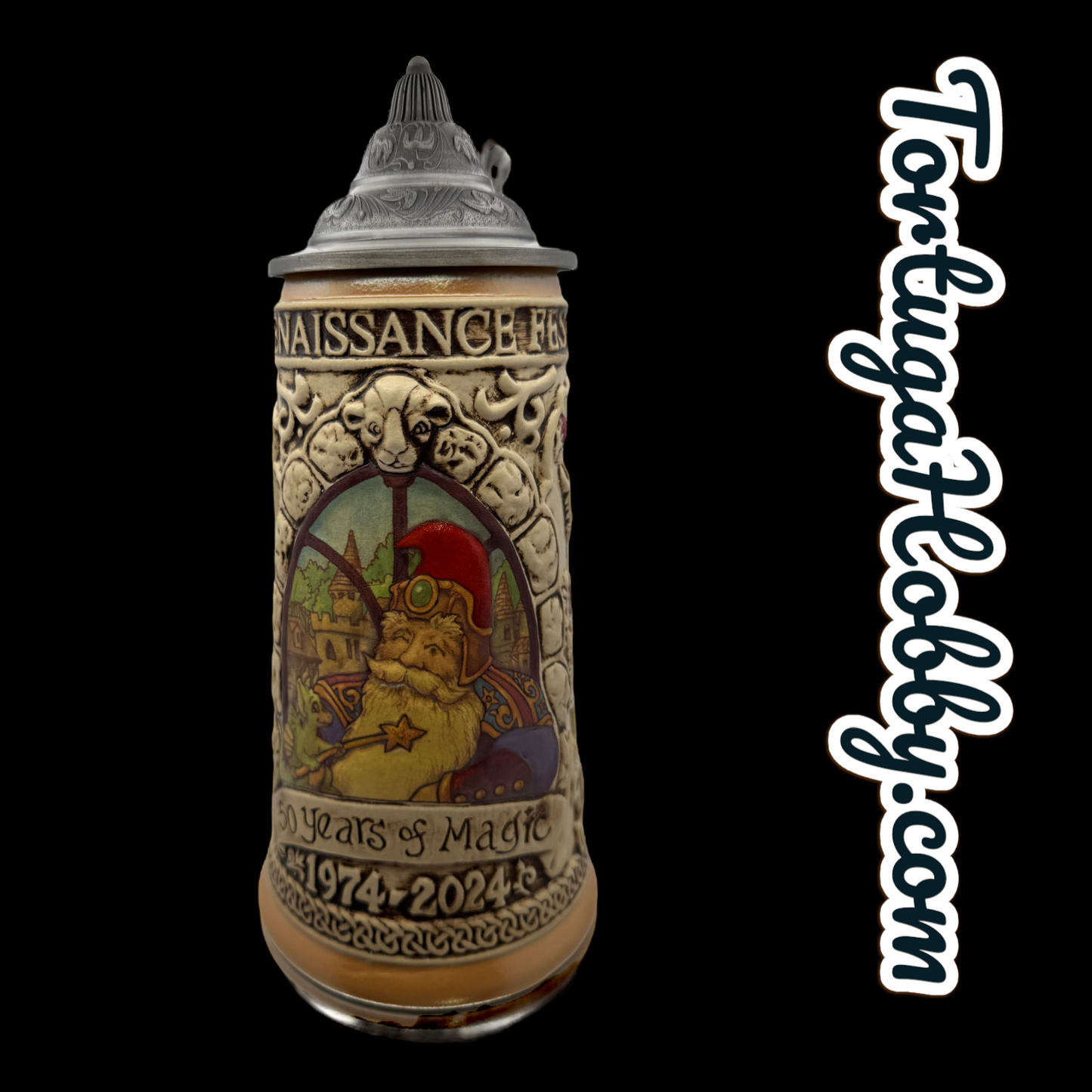 2024 Texas Renaissance Festival Tankard With Pewter Lid. - Real Musgrave