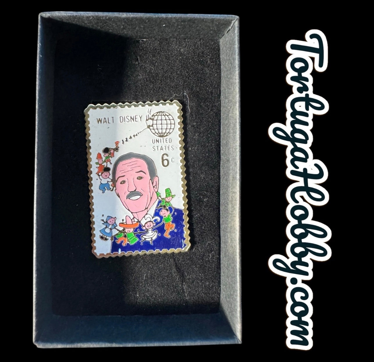 1985 Stamp Pin Collection - Walt DISNEY Includes 3 Original 1968 Postage Stamps