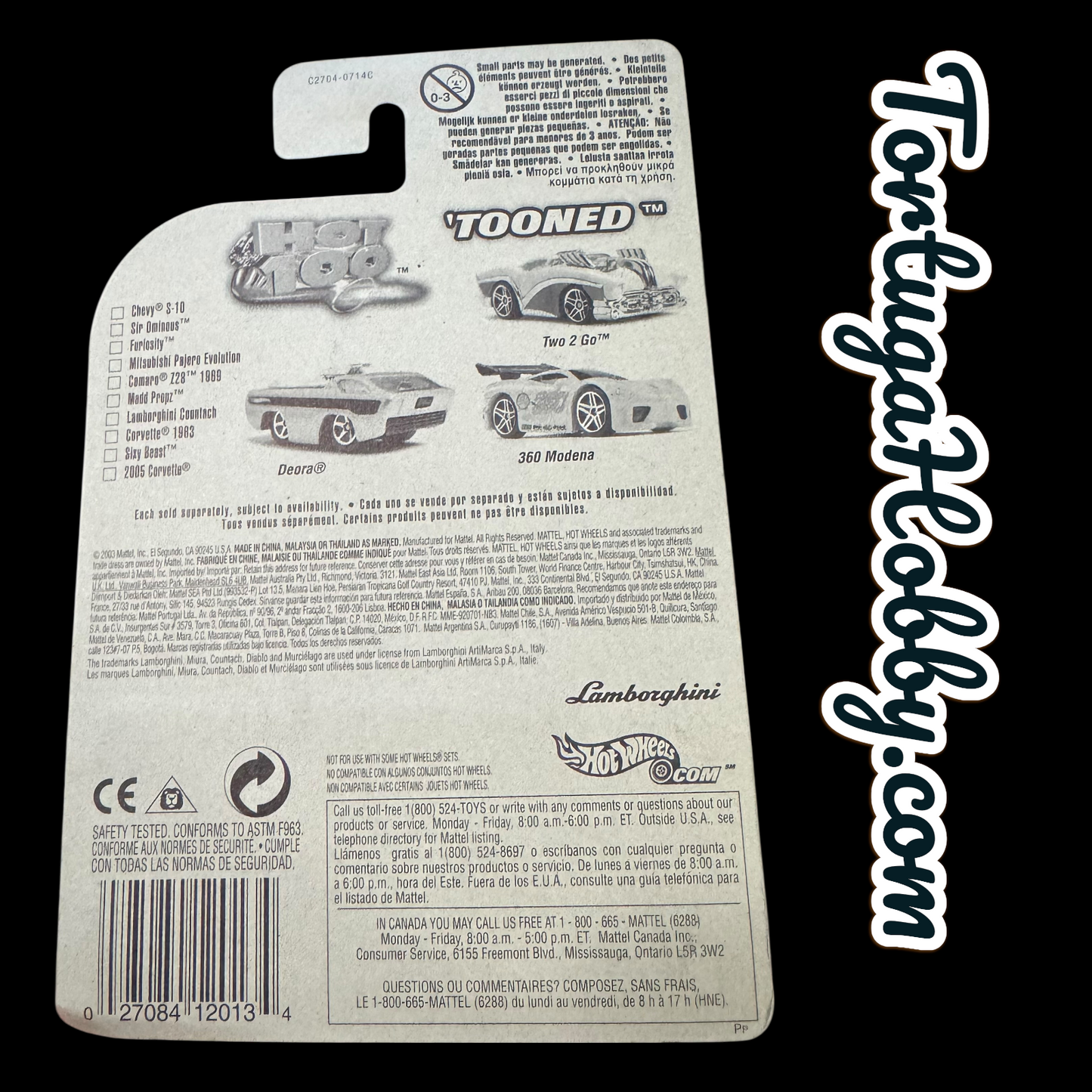 2004 - Hot Wheels - 2004 First Edition’s - Tooned Lamborghini Countach