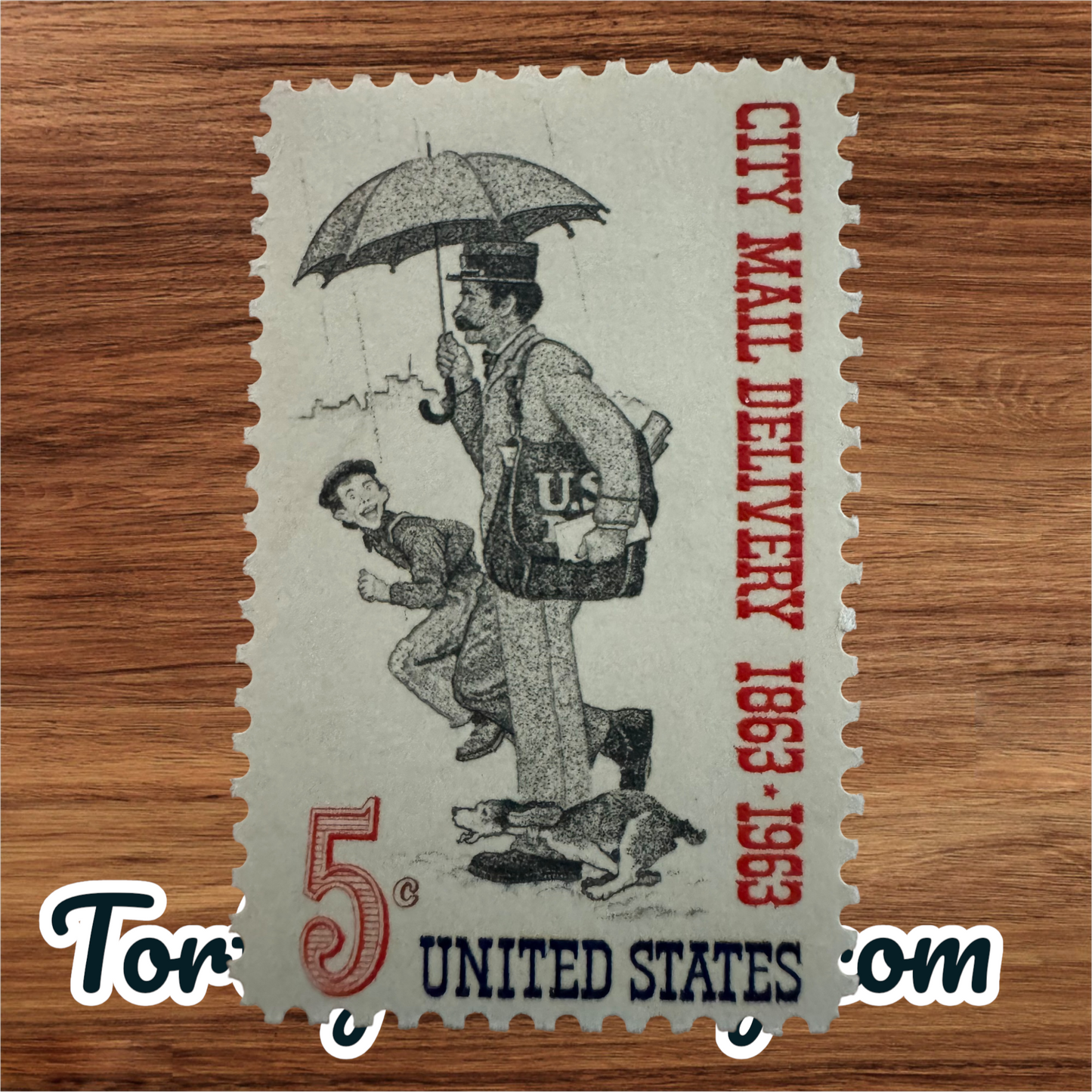 1963 - Commemorative City Mail Delivery - US 1238 - 5 Cent Stamp X4