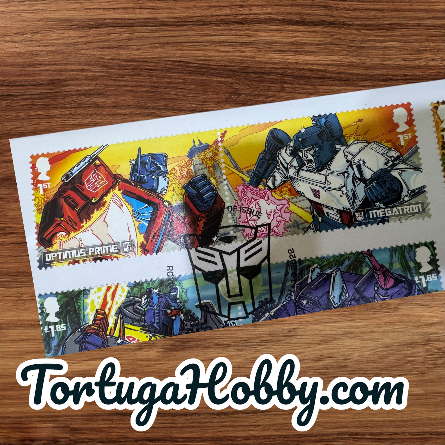 2022 Royal Mail First Day Cover featuring the 2022 Transformers Stamp Collection