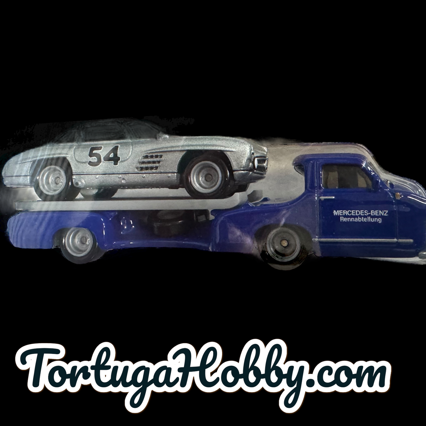 2024 - Hot Wheels Team Transport '55 Mercedes-Benz Blaues Wunder & Benz 300 SL
