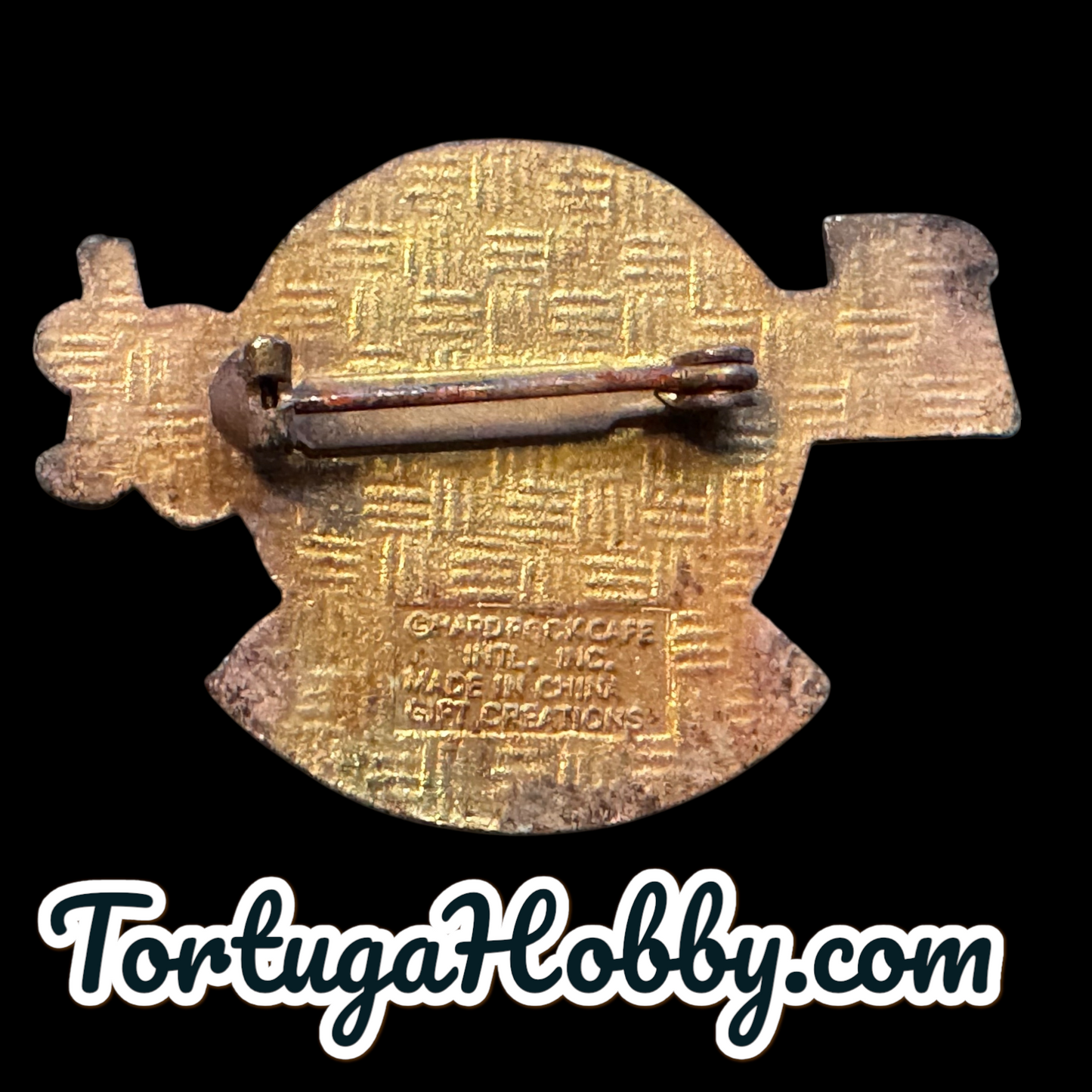 1983 - Hard Rock Cafe - St. Thomas - Classic Yellow HRC Logo Pin