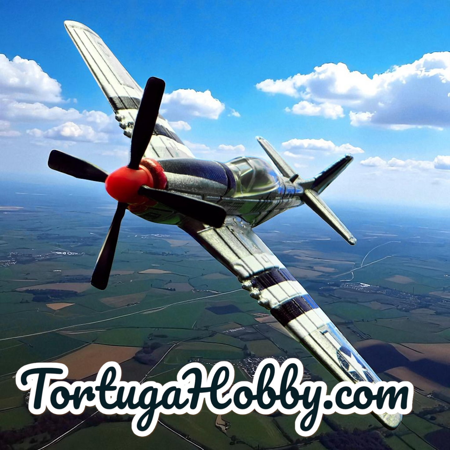 🔥 2025 Matchbox Collectors North American WW2 P-51 Mustang Prop Plane