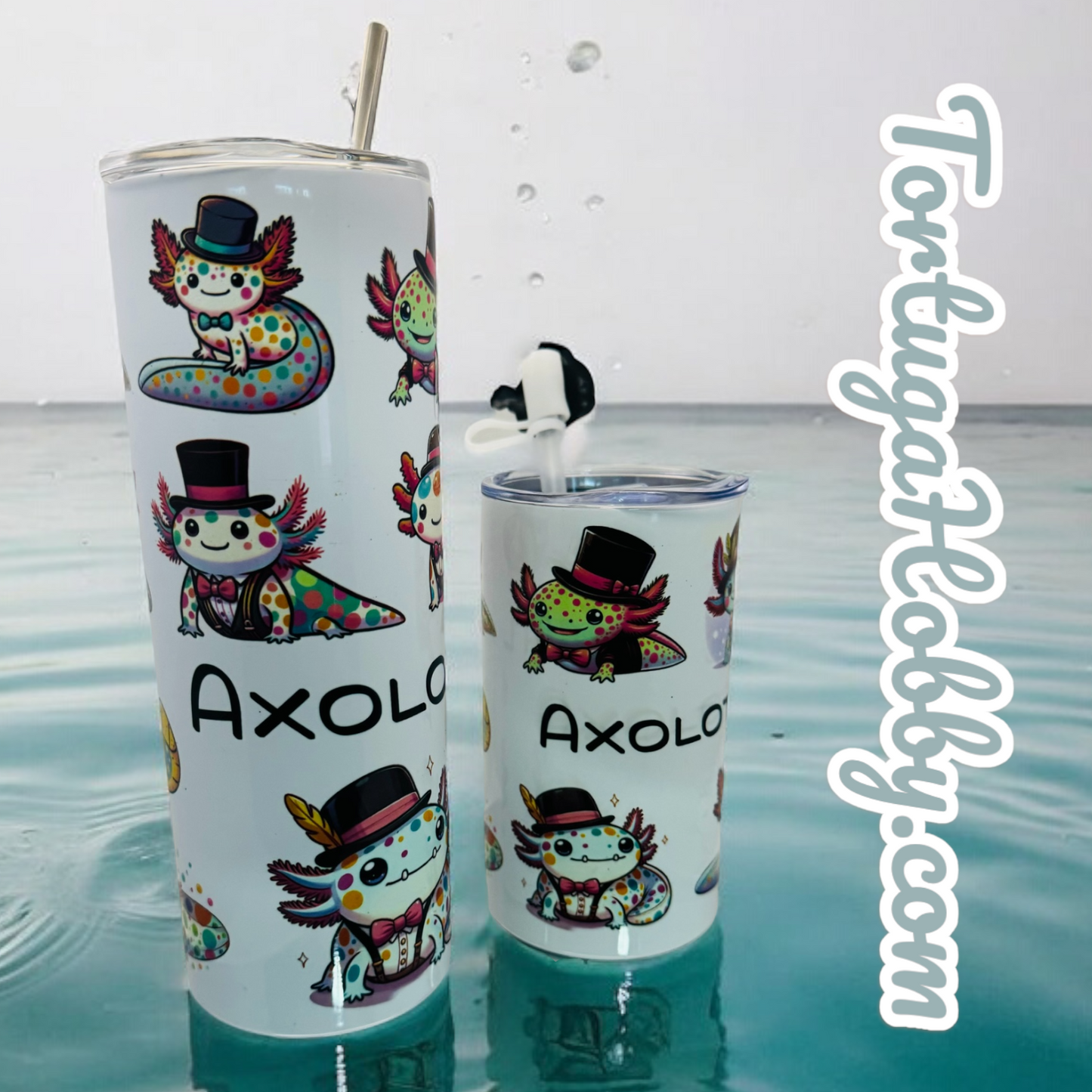 Tumblers - Axolotl Collection - Thin Stainless Steel 20oz Tumbler