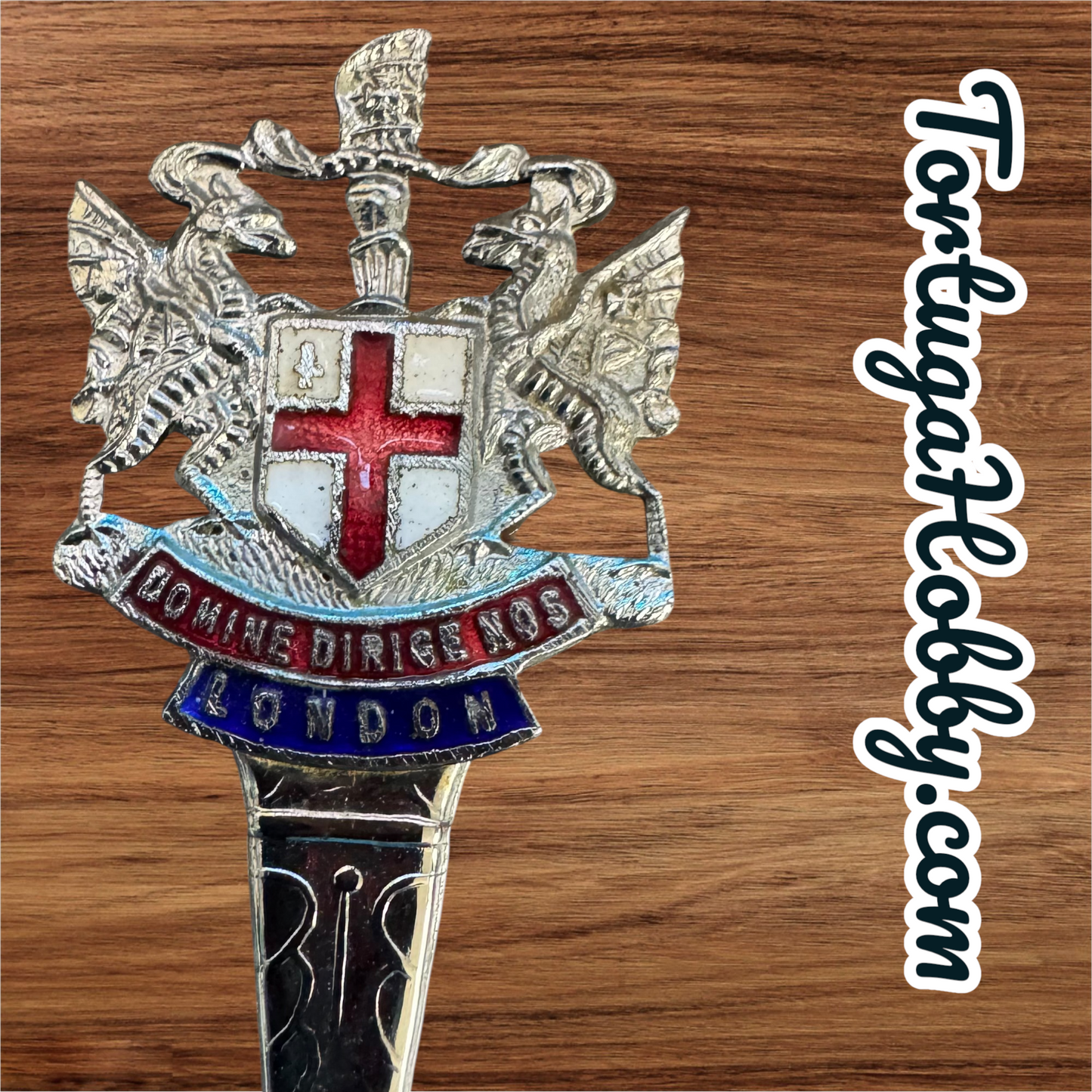 1972 - London Coat Of Arms "Domine Dirige Nos" - Souvenir Spoon