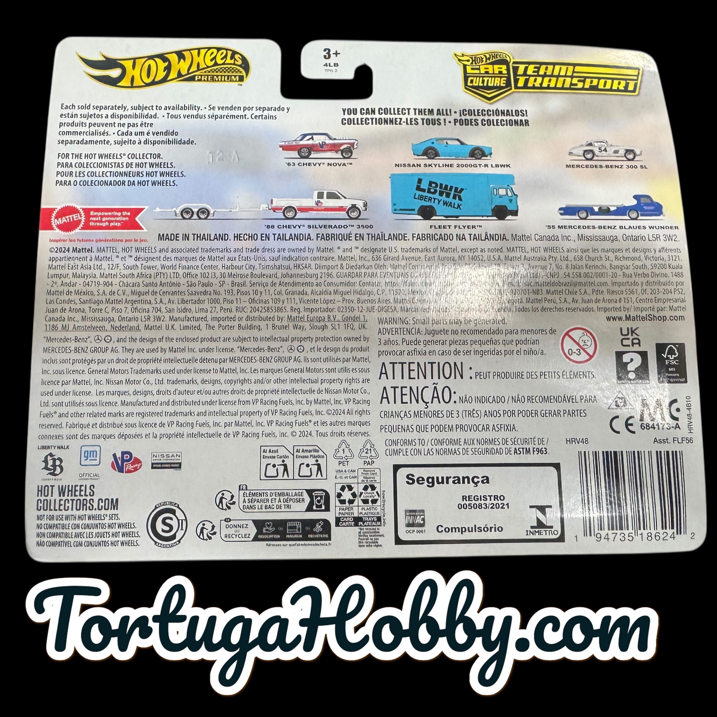 2024 - Hot Wheels Team Transport '55 Mercedes-Benz Blaues Wunder & Benz 300 SL