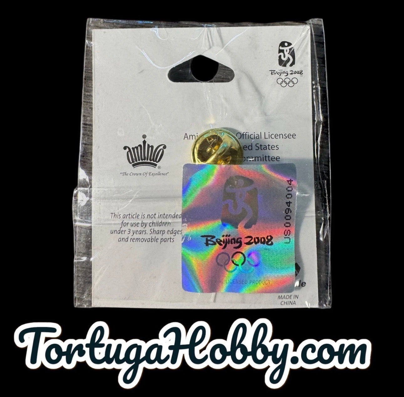 2008 Beijing Official Olympic Pin - Softball