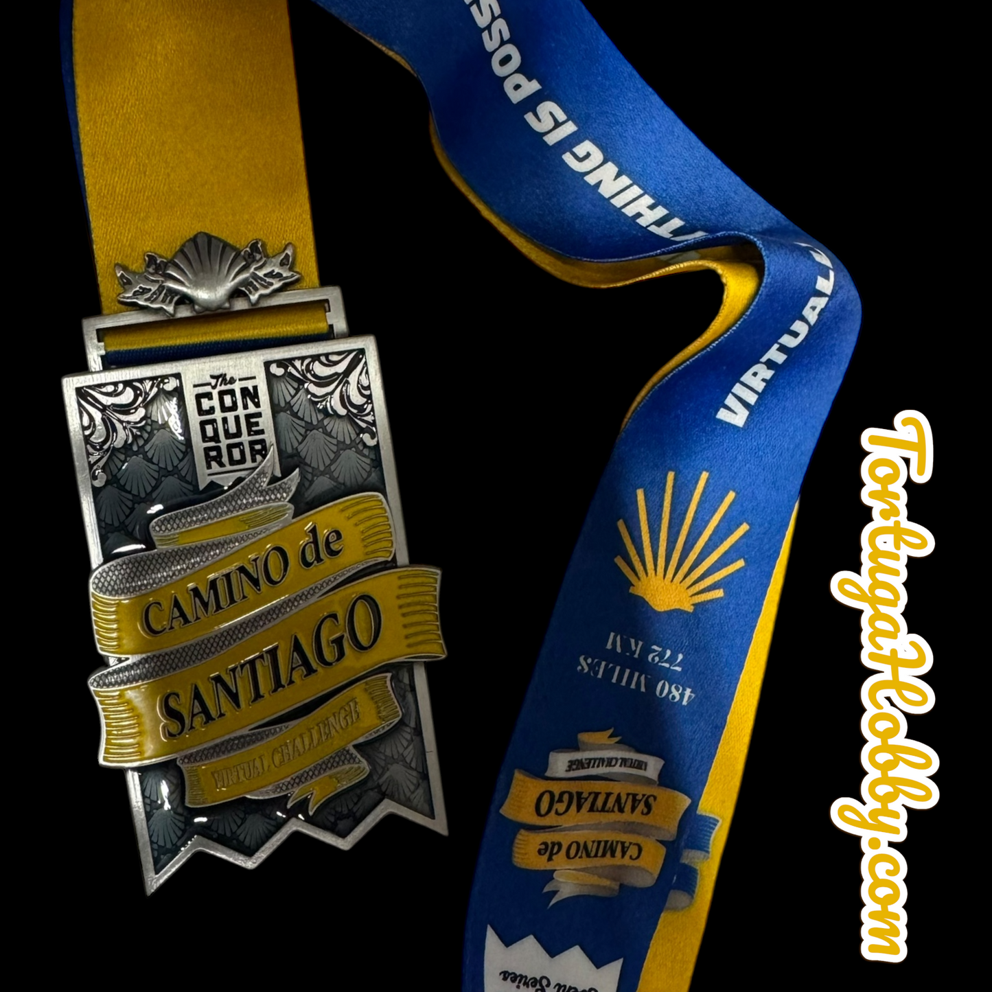 The Conqueror- Camino de Santiago - High Quality Finishers Medal.