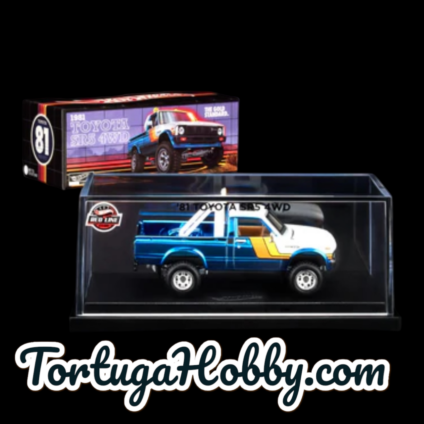 2025 Hot Wheels 81 Toyota SR5 4WD Packaged In Acrylic Display Case