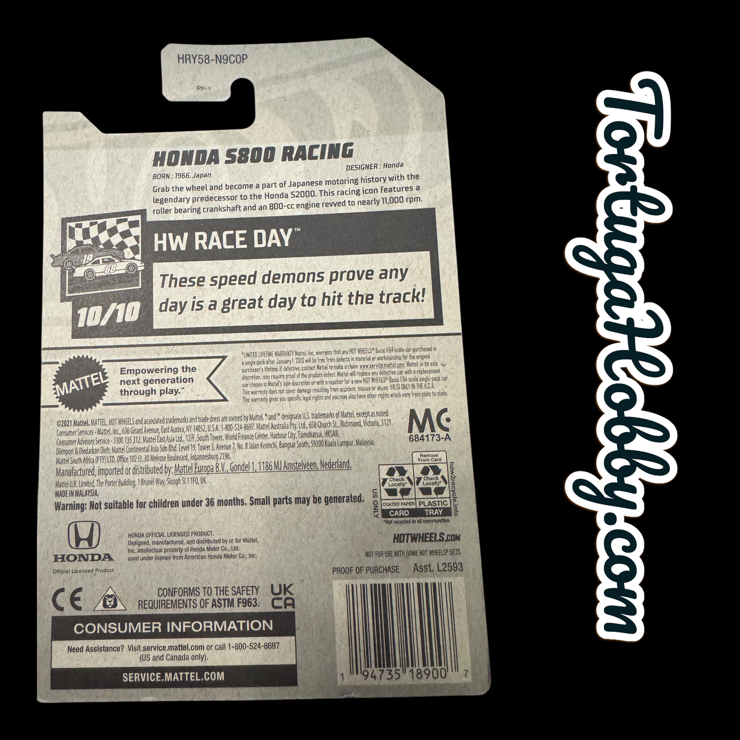 2024 - Hot Wheels - Mainline - Honda 5800 Racing