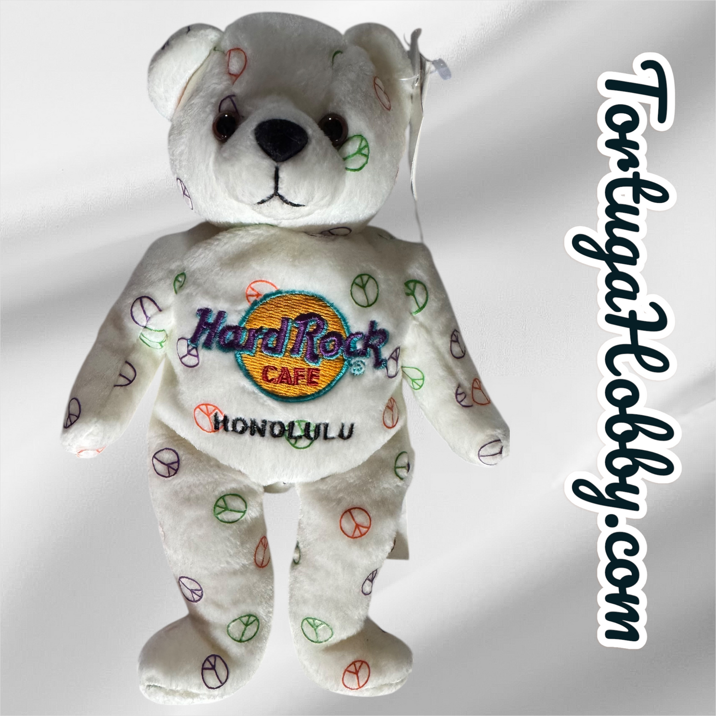 2004 - Hard Rock Café Honolulu Peace Sign Beard - Herrington Teddy Bears