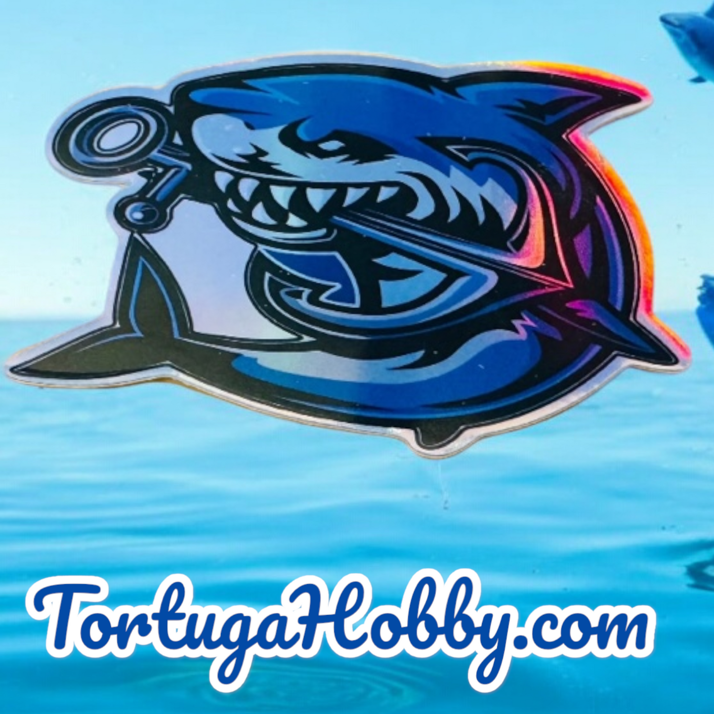 26 Holographic Shark Stickers for laptops, Water Bottles, Skateboards, Lockers and More