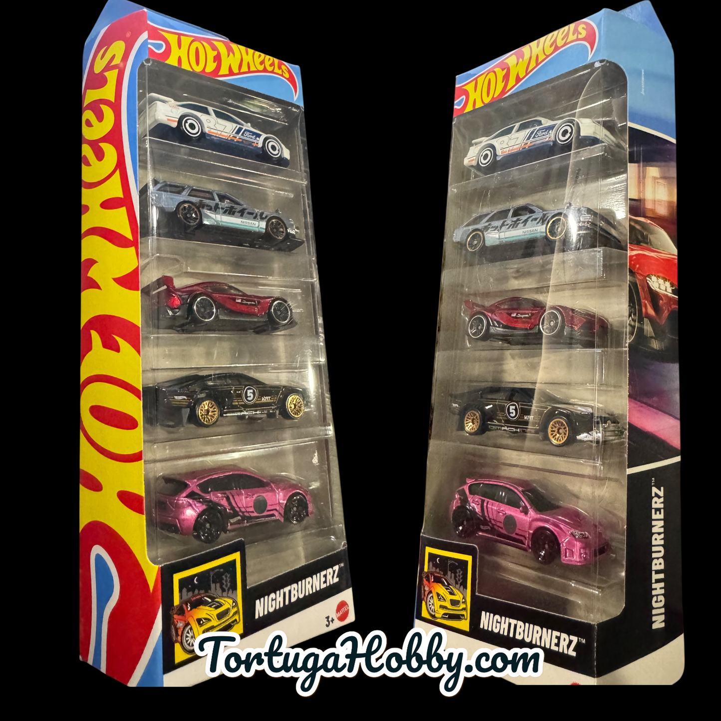 2025 - Hot Wheels - Nightburnerz - 5 Car Set