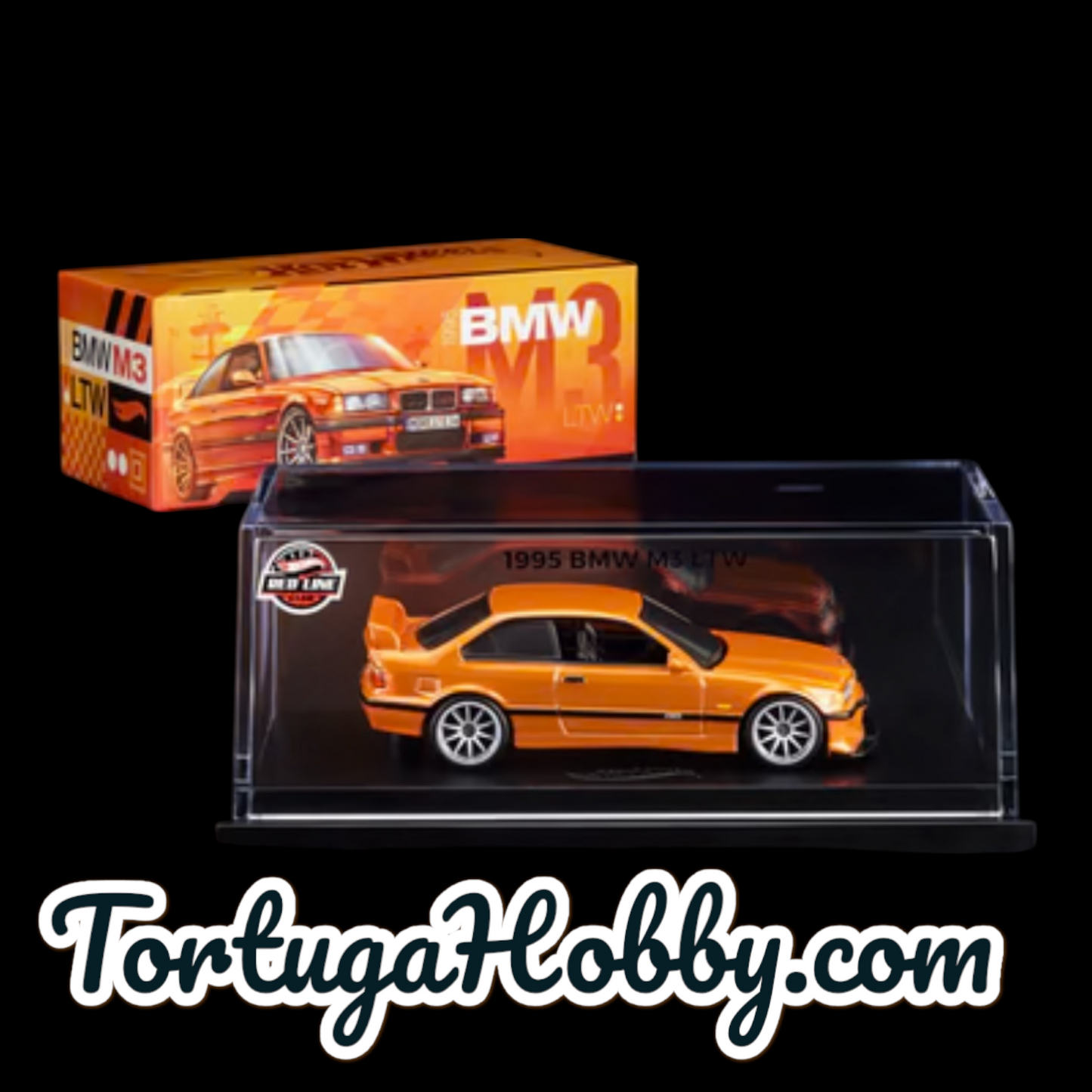 2025 - Hot Wheels - RLC 1995 BMW M3 LTW Bright Orange SPECTRA-FLAME - Redline