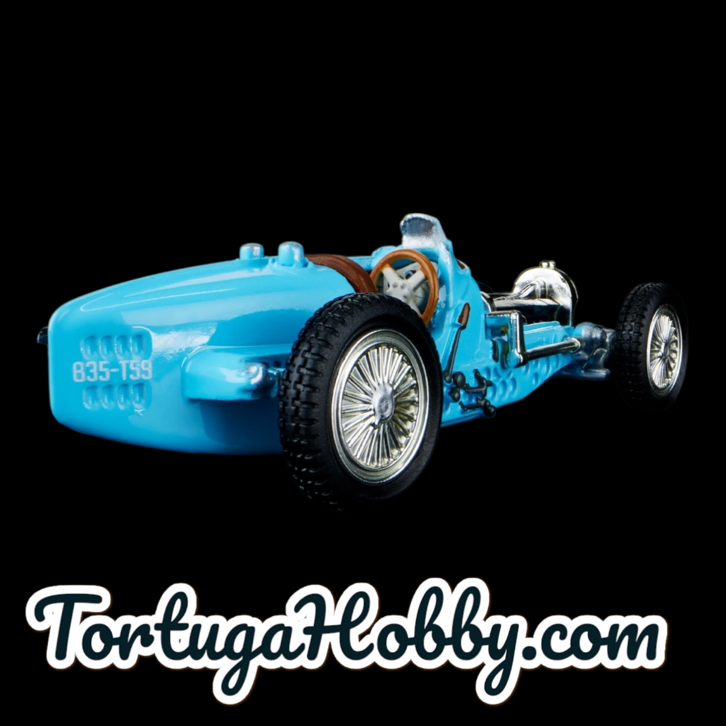Hot Wheels Elite 64 Bugatti Type 59 Blue