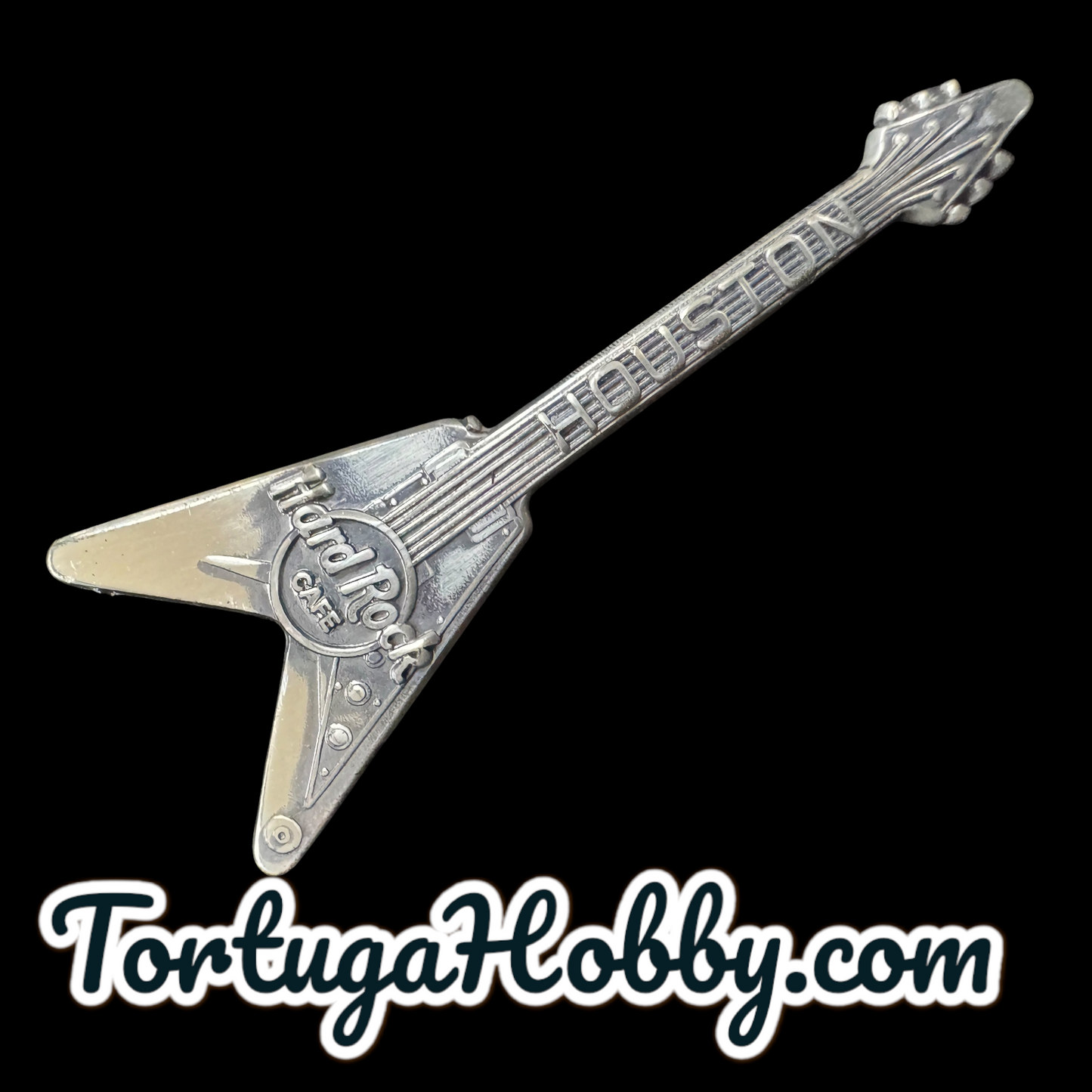 1999 - Hard Rock Cafe - Houston - Includes Sterling Silver Flying V