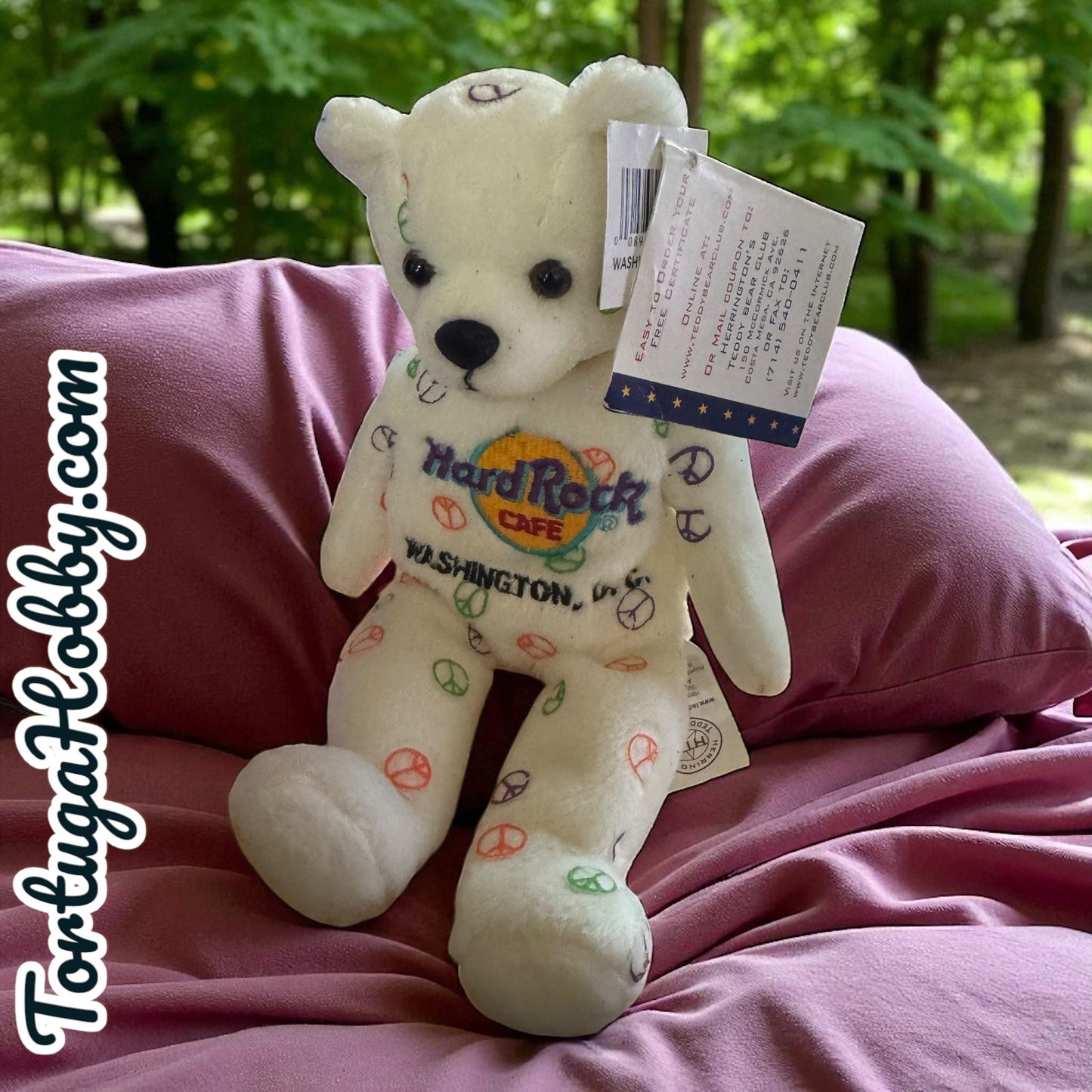 2004 - Hard Rock Café Bear - Washington DC - Peace Beara- Herrington Bear