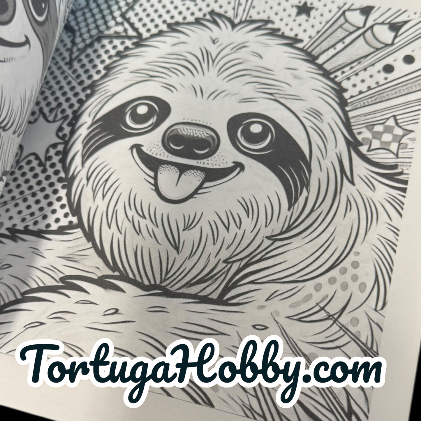 The Book Of Sloth - Adult Coloring Book -  Coloring Book. 100+ Pages.