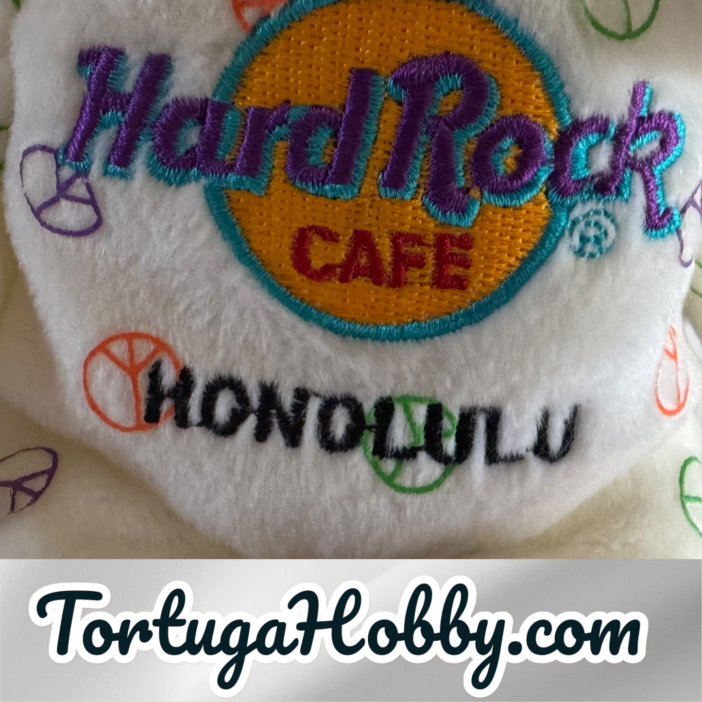 2004 - Hard Rock Café Honolulu Peace Sign Beard - Herrington Teddy Bears