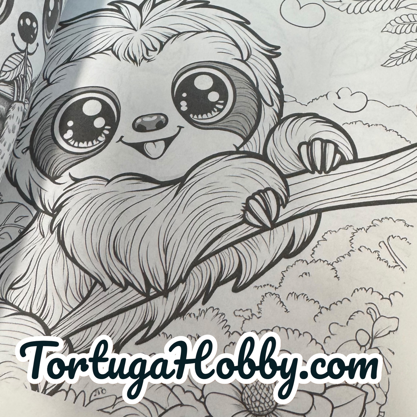 The Book Of Sloth - Adult Coloring Book -  Coloring Book. 100+ Pages.