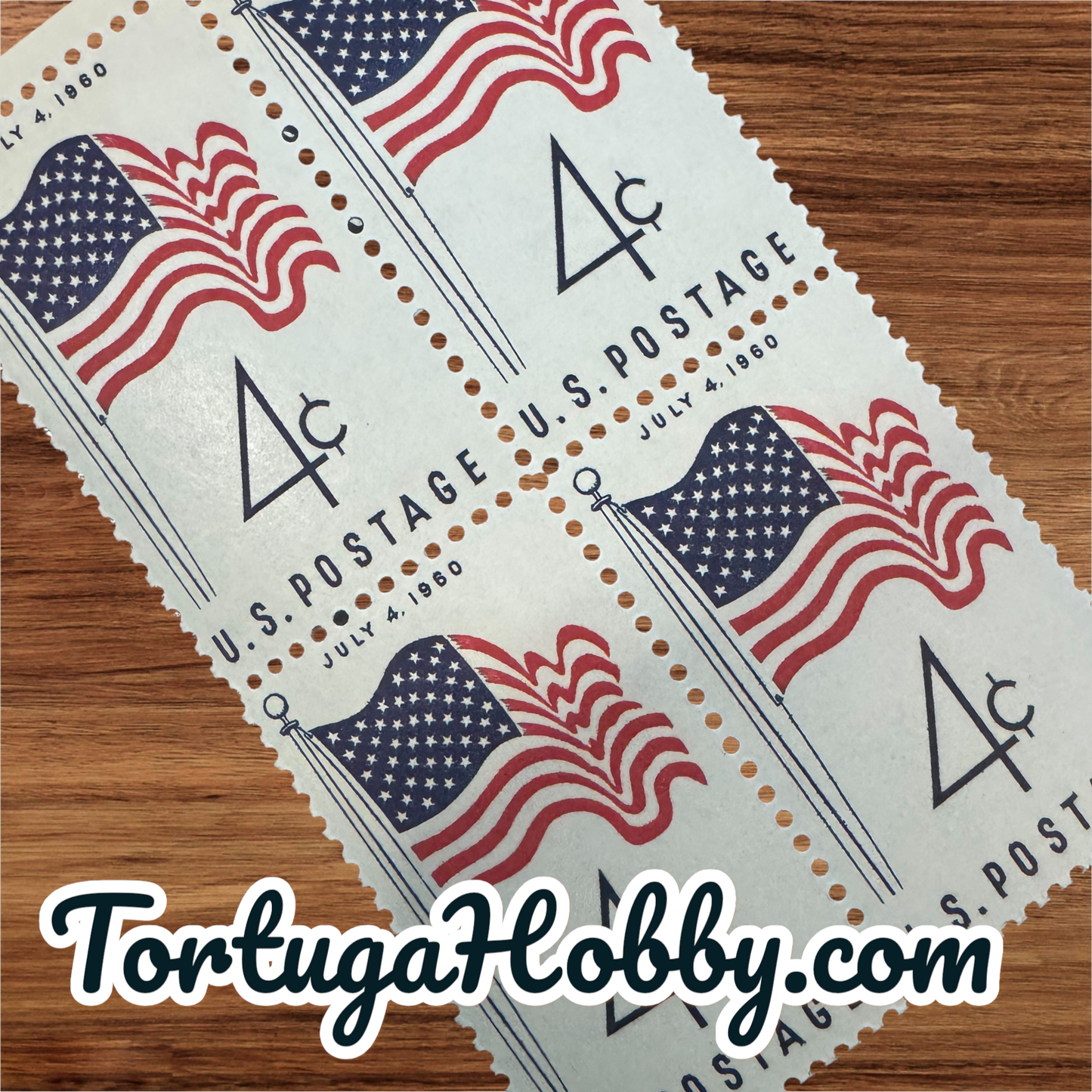 1960 - U.S. State Flag First Print With 50 Stars - Scott #1153 - 4 Stamps