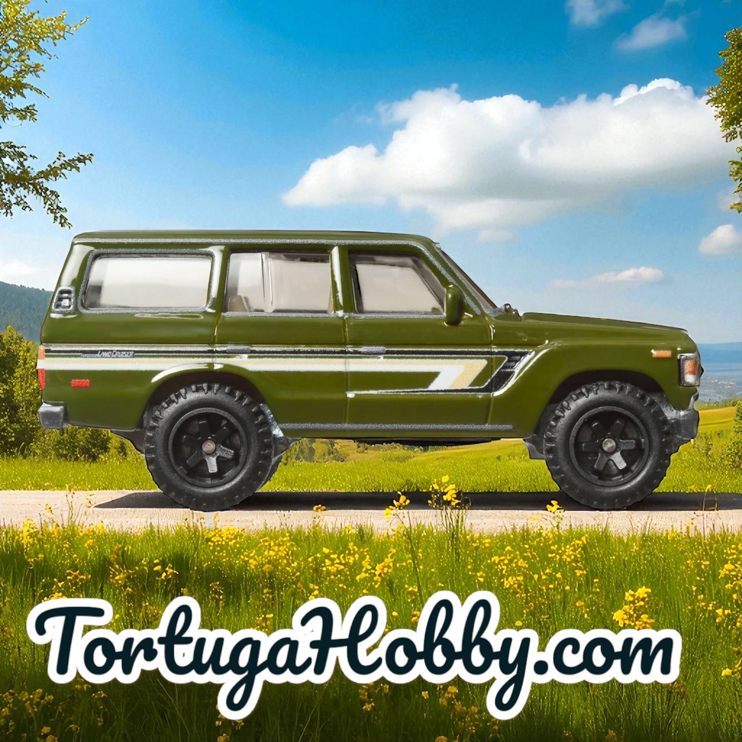 2025 - Hot Wheels Toyota Land Cruiser FJ60 Green Terra Trek - 1/64 Scale