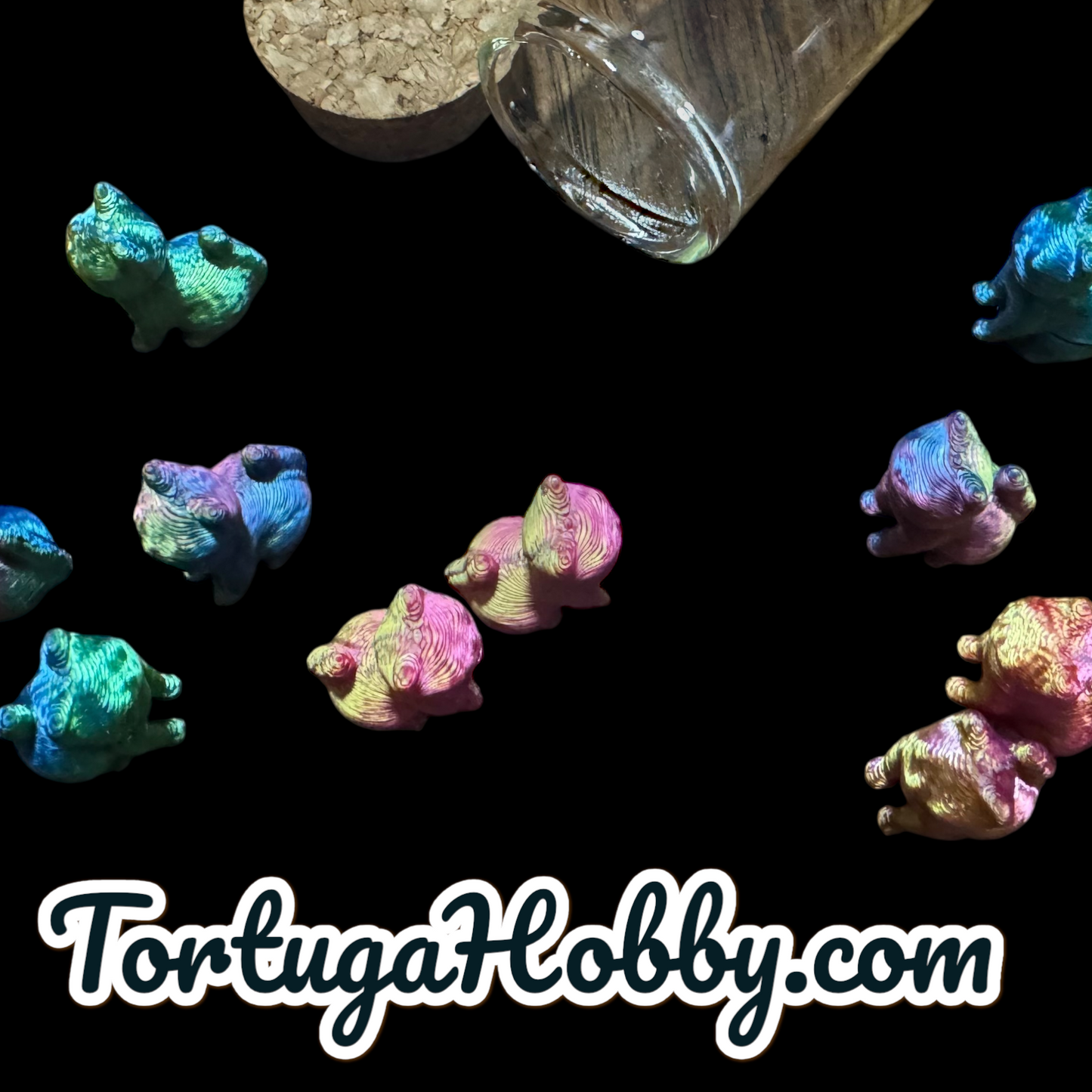 Puppy or Kitten Counters In Glass Vial For All Things Gaming.