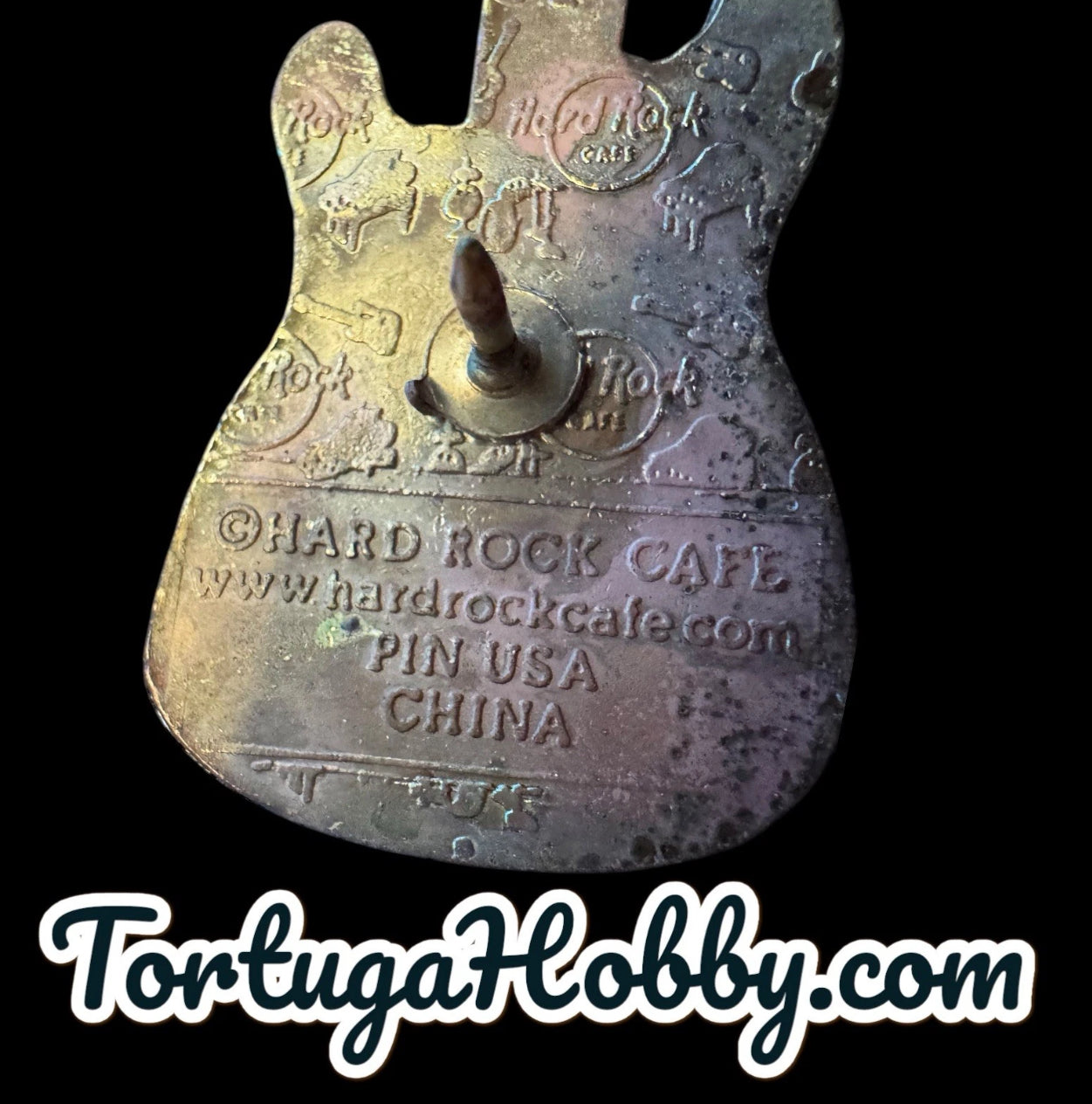 2000 - Hard Rock Cafe - Breast Cancer Awareness - Classic Guitar Pin